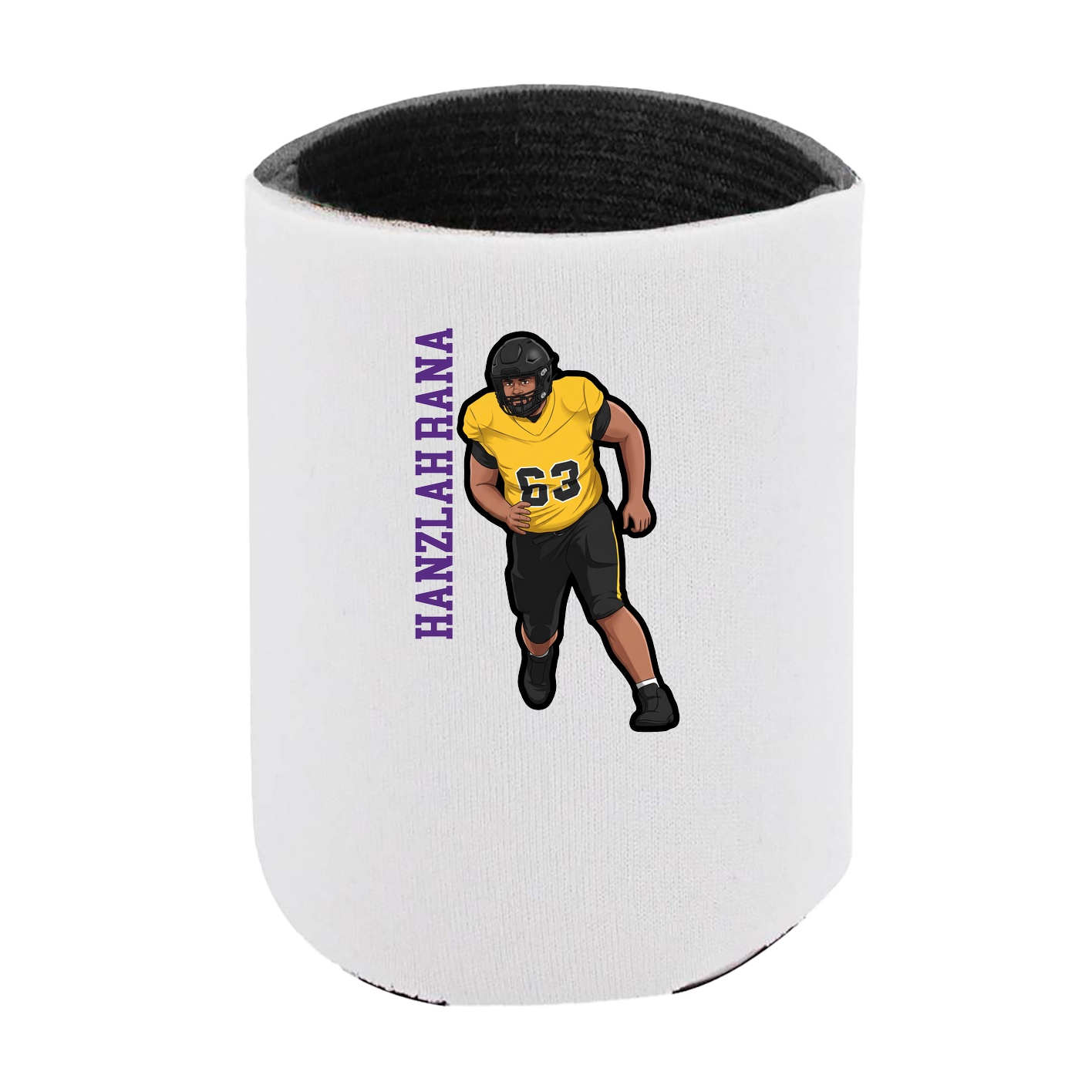Can Holder — Name Vertical in White