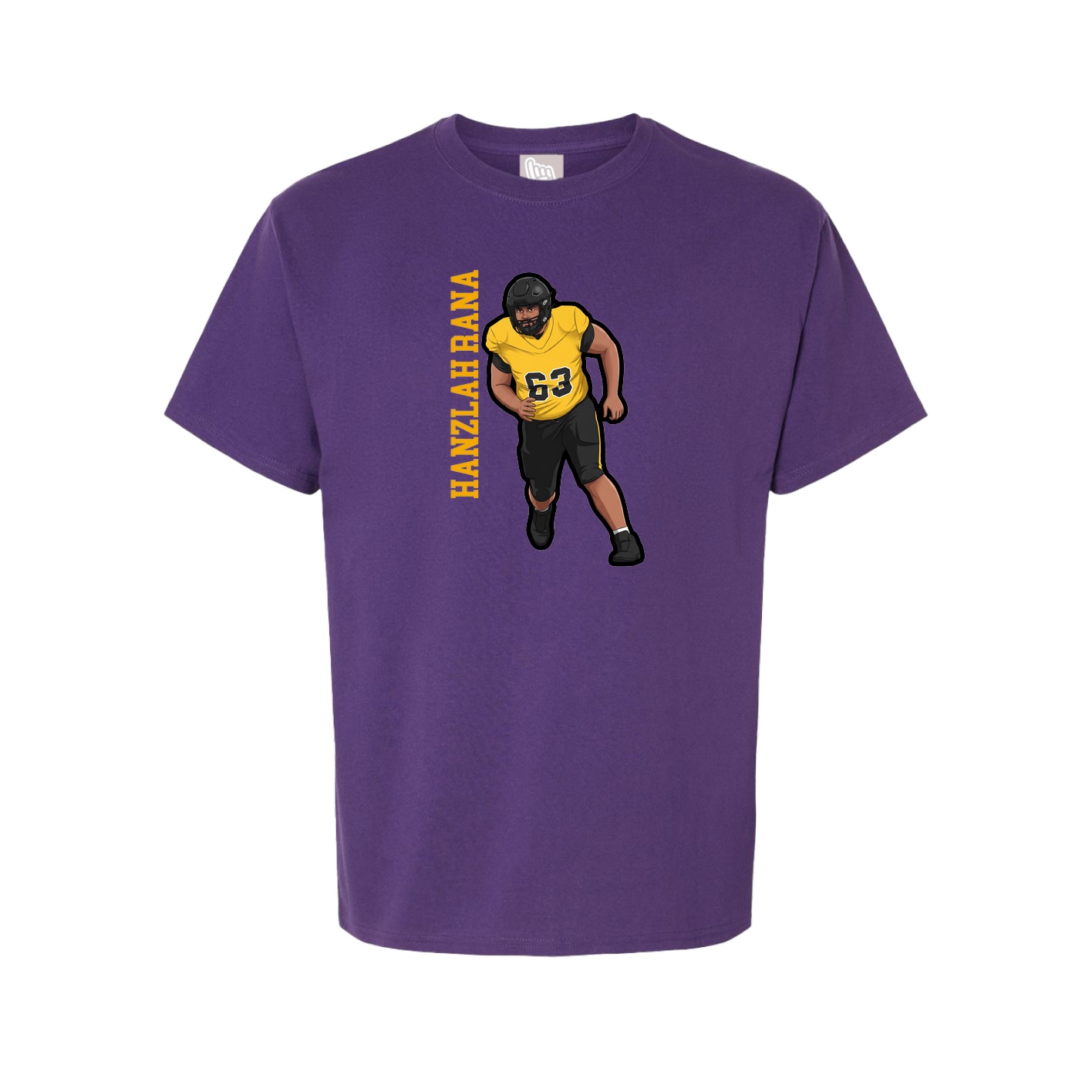 Tee — Name Vertical in Purple