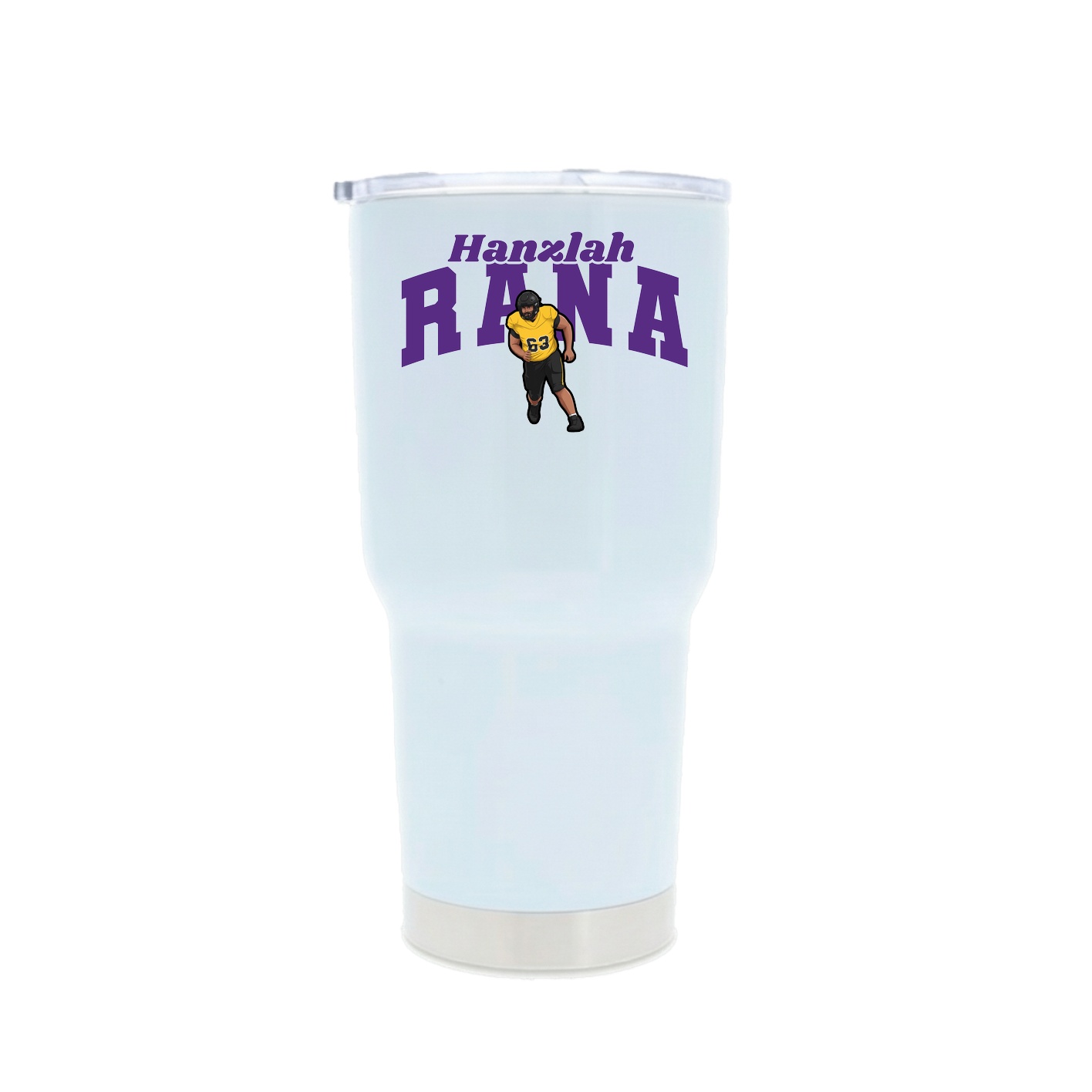 30oz Stainless Steel Tumbler — Signature Arch in White