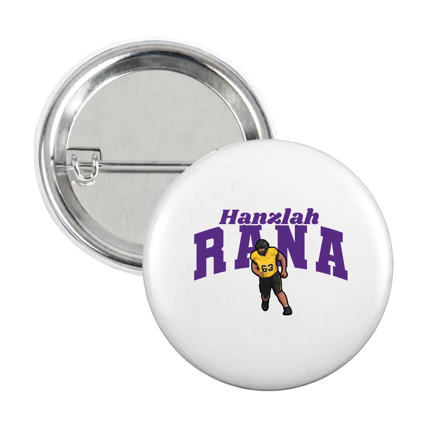Game Day Button — Signature Arch in White