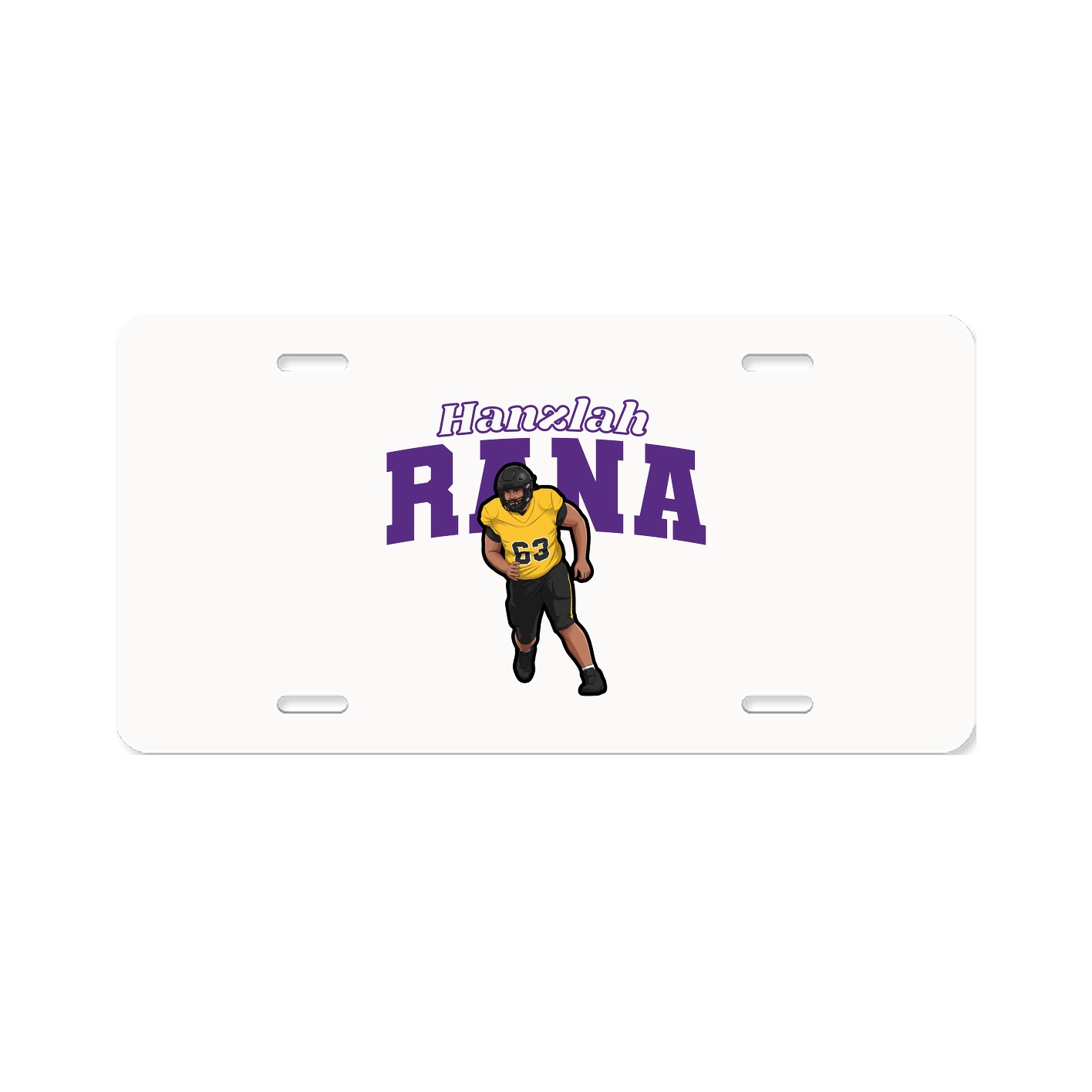 License Plate — Name Arch in Classic