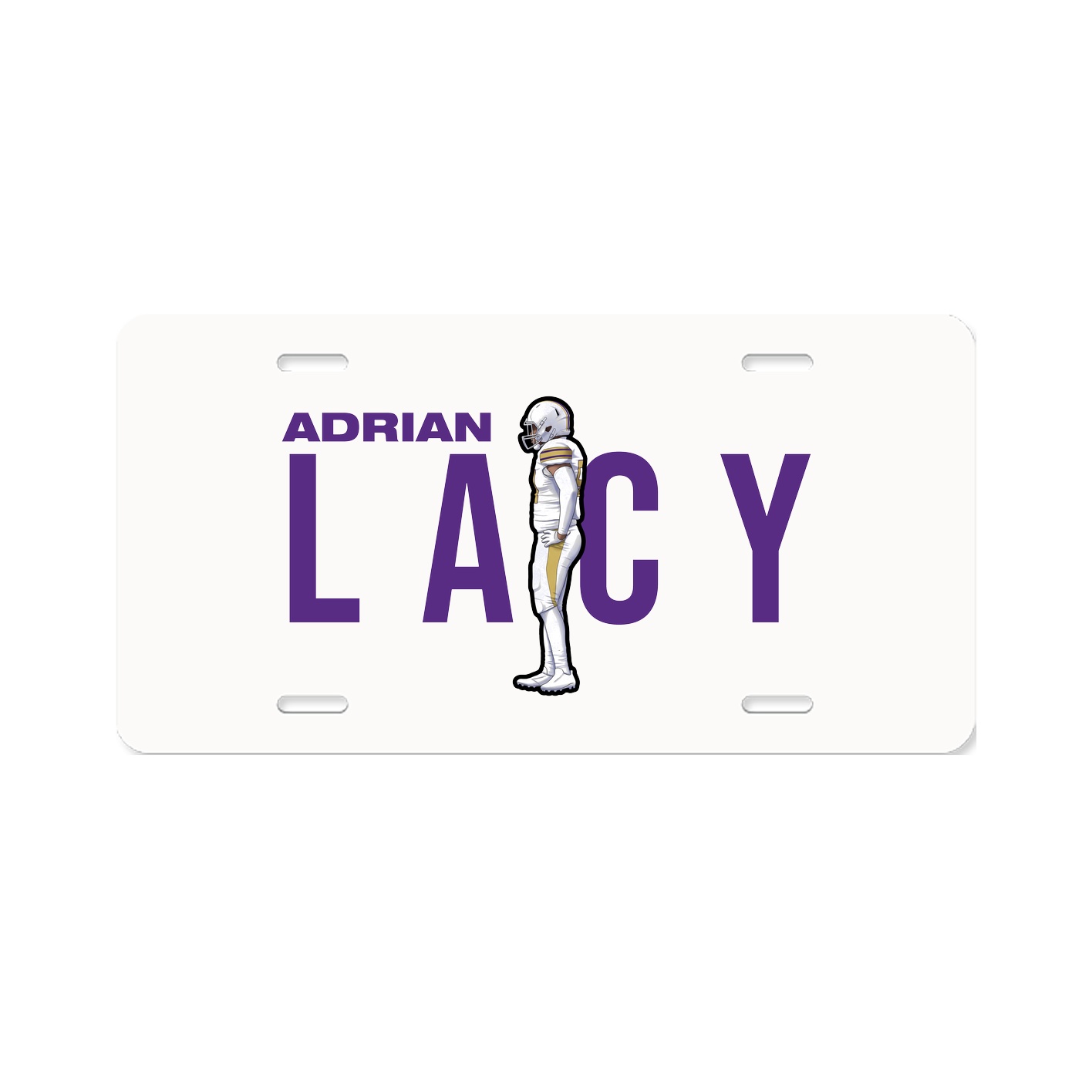 License Plate — Player Name in Classic