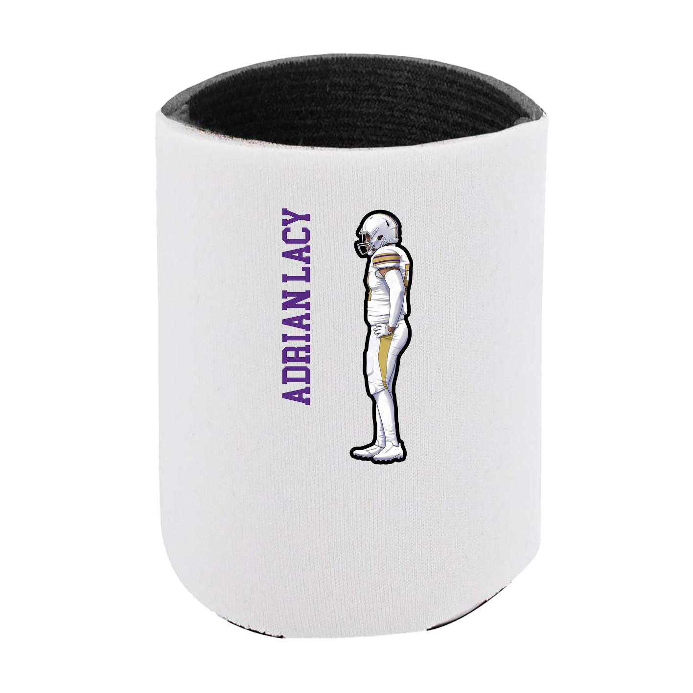 Can Holder — Name Vertical in White
