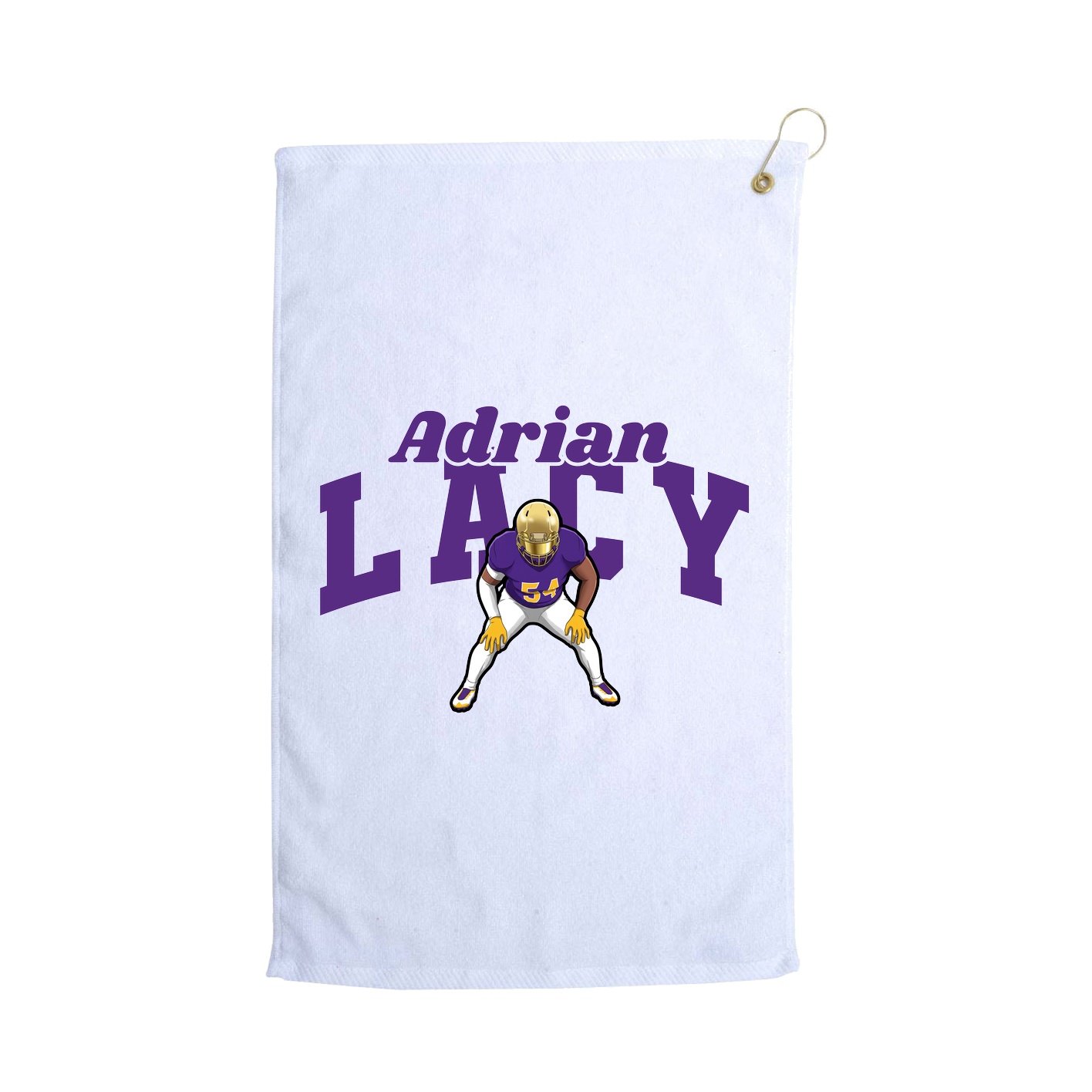Golf Towel — Signature Arch in White