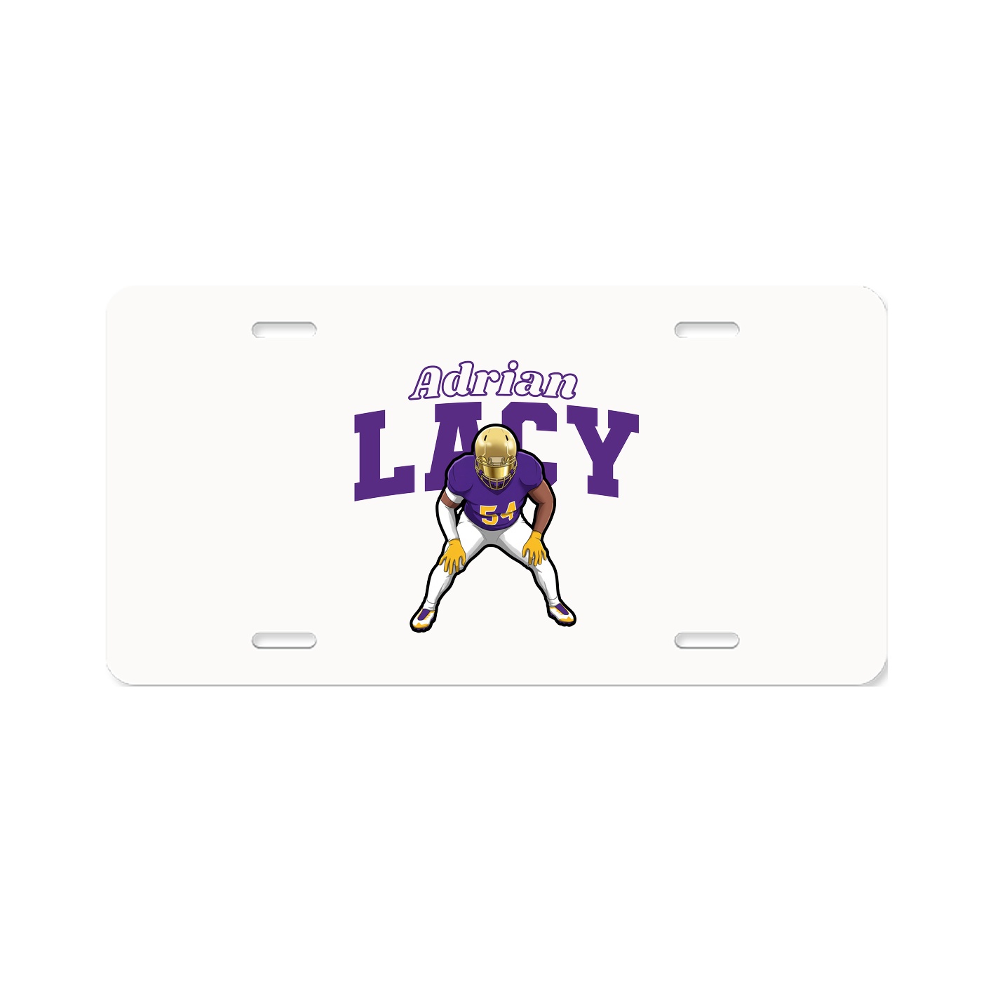 License Plate — Name Arch in Classic