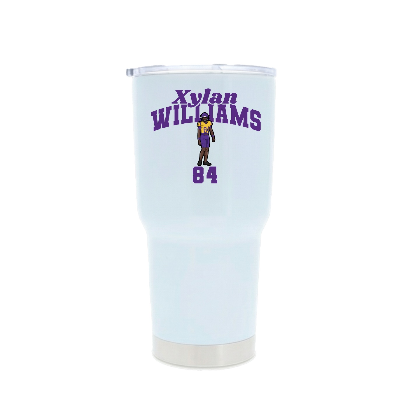 30oz Stainless Steel Tumbler — Signature Arch in White