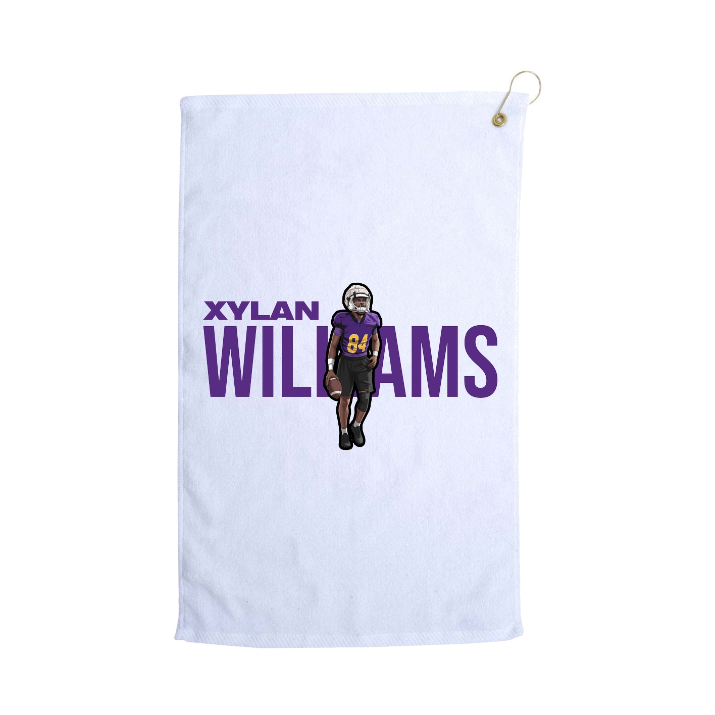Golf Towel — Player Name in White