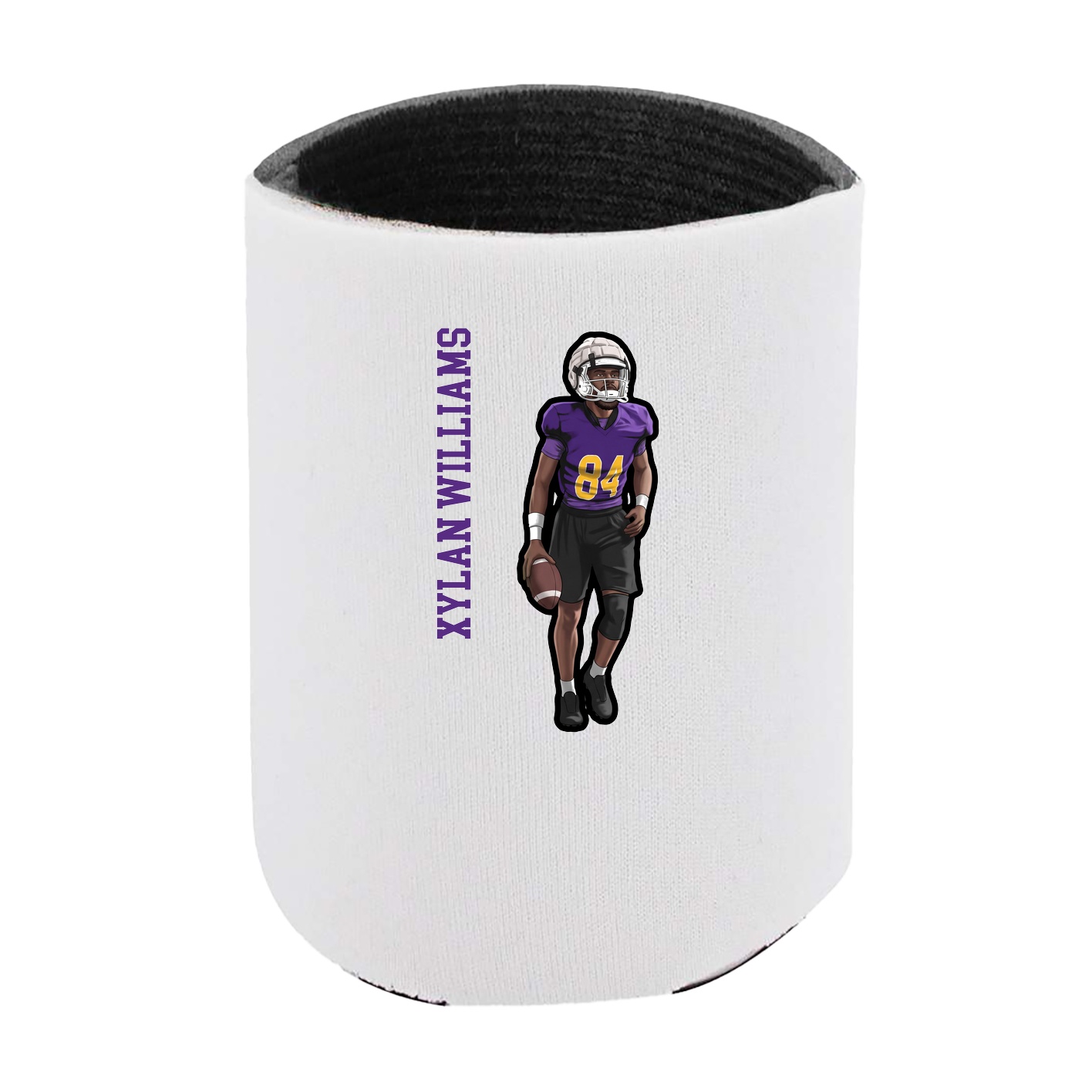 Can Holder — Name Vertical in White