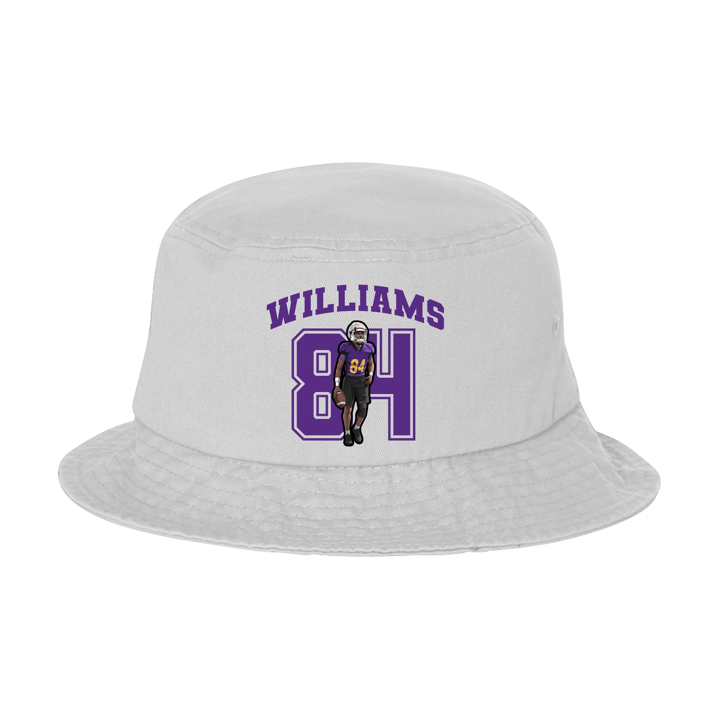 Bucket Cap — Number in White