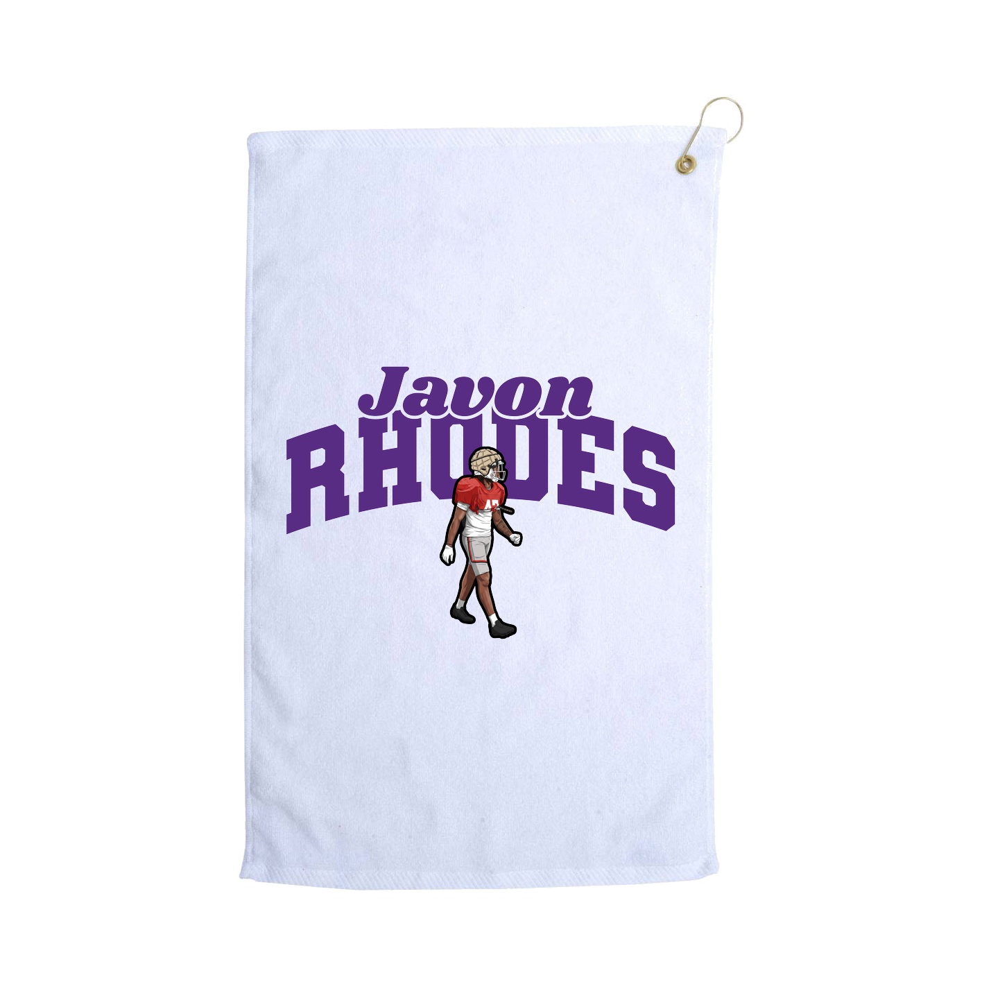 Golf Towel — Signature Arch in White