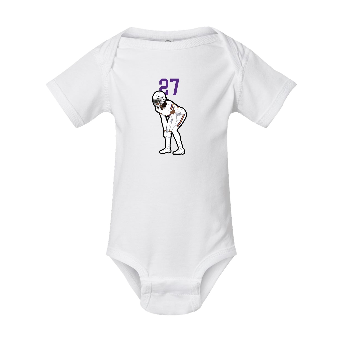Baby Onesie — Number Top in White