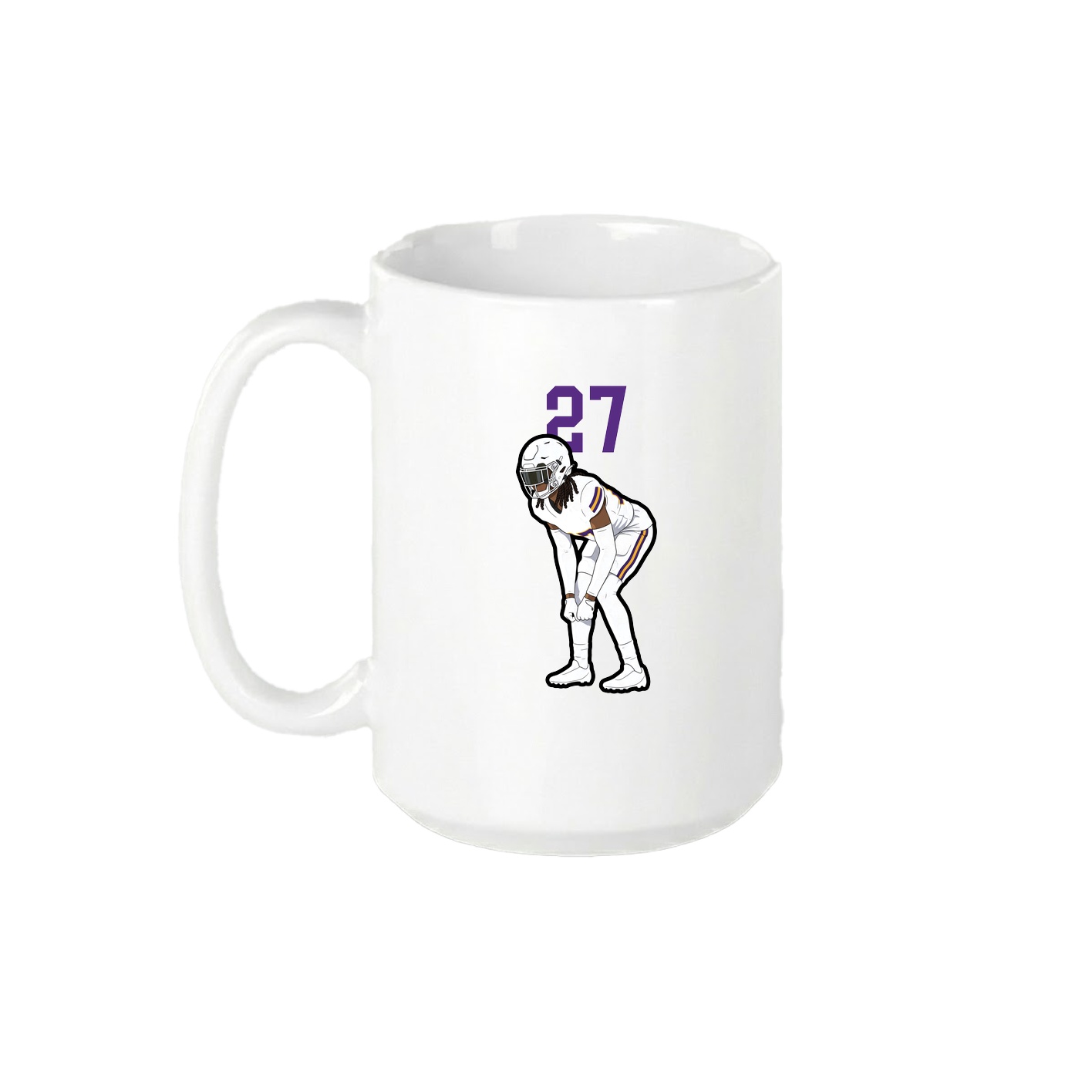15oz Coffee Mug — Number Top in White
