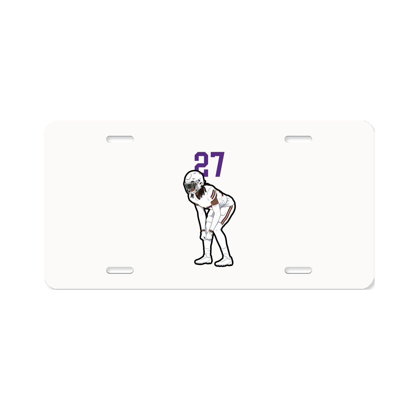 License Plate — Number Top in Classic