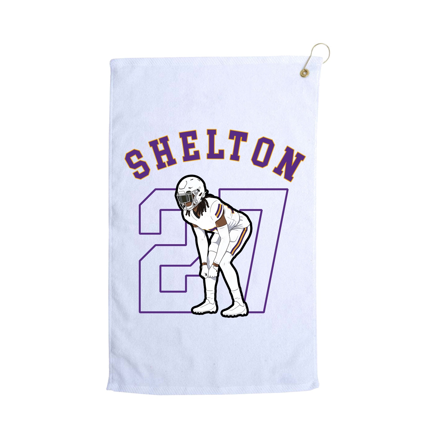 Golf Towel — Shirsey Arch in White