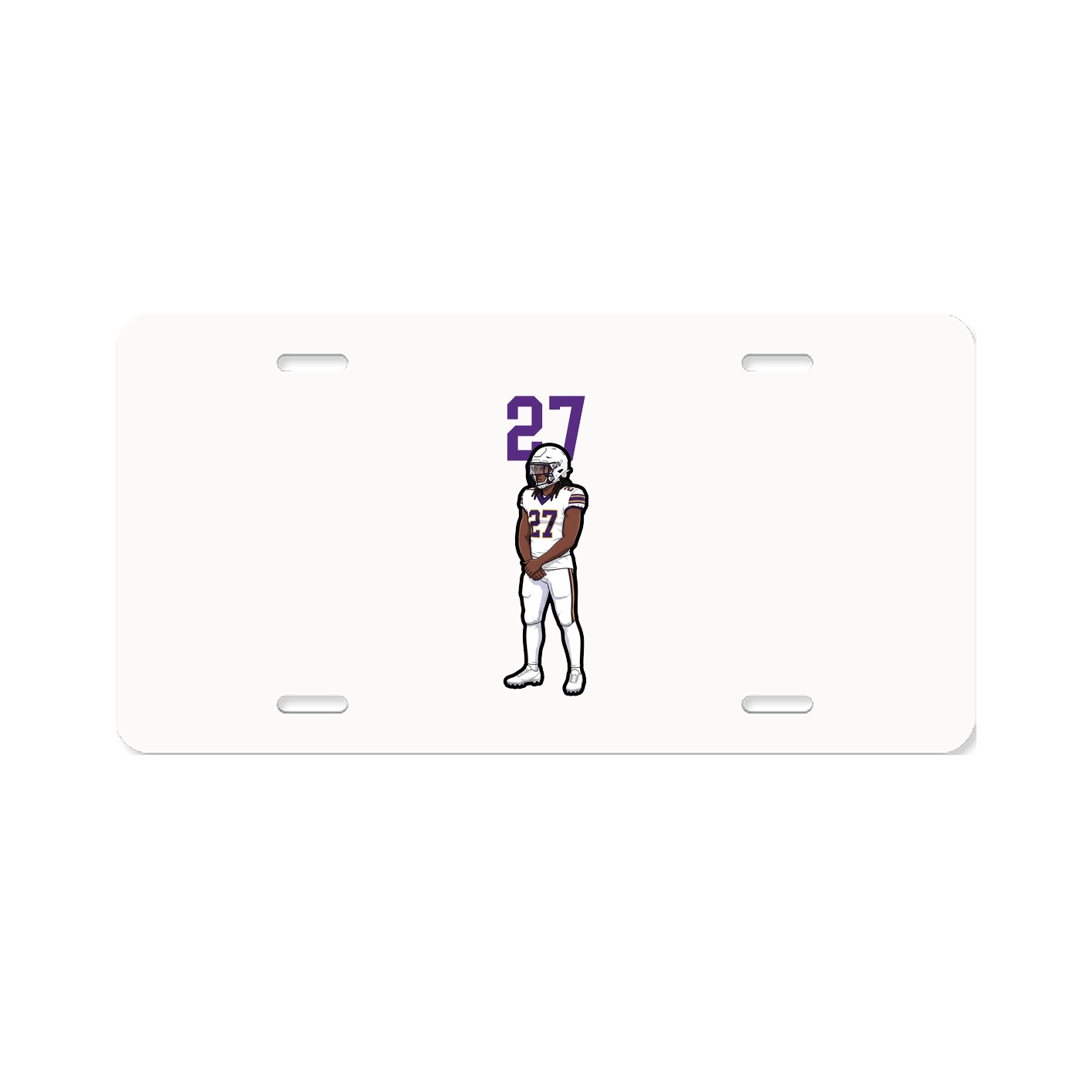 License Plate — Number Top in Classic
