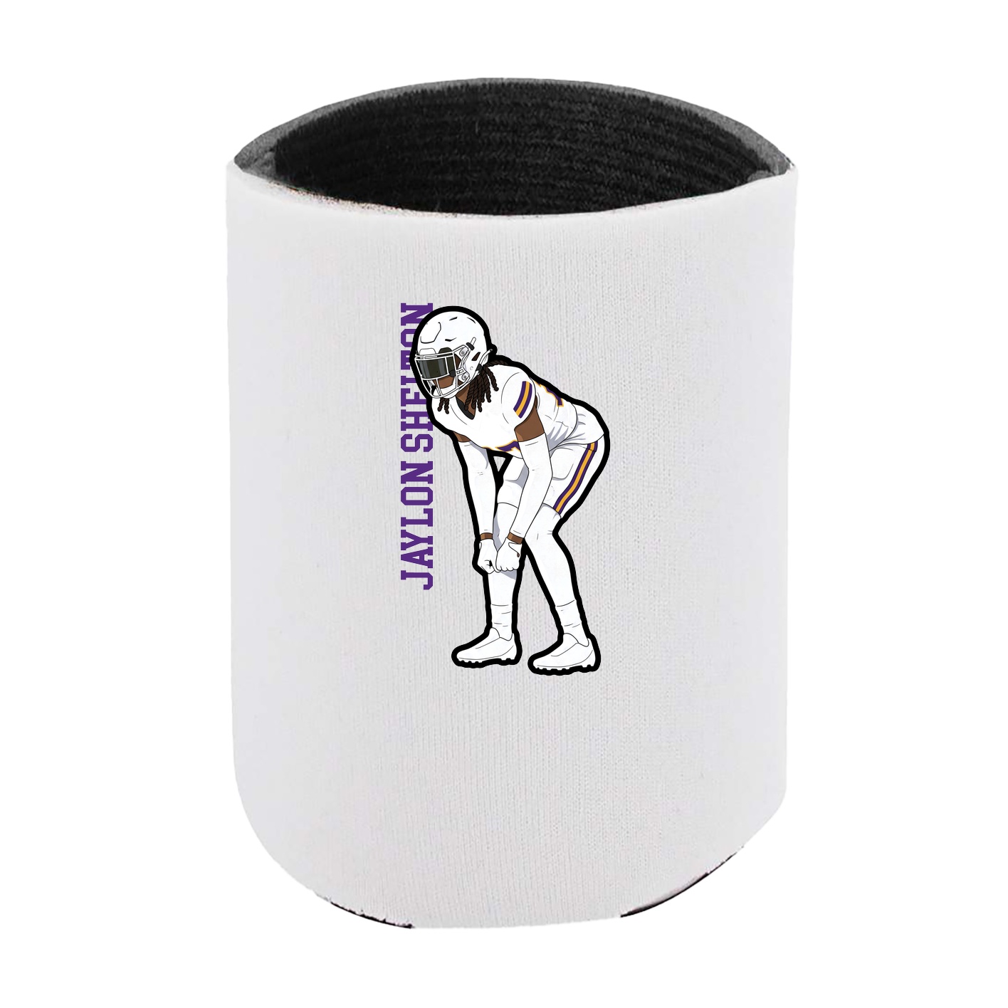 Can Holder — Name Vertical in White