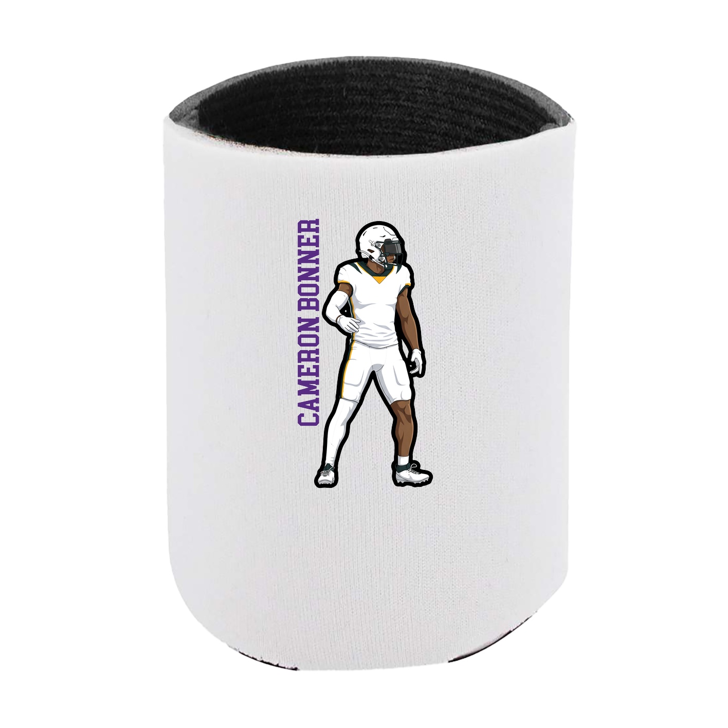 Can Holder — Name Vertical in White