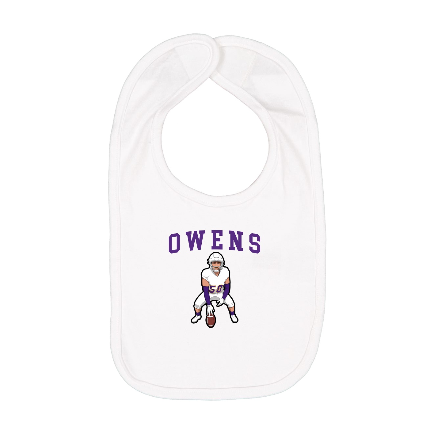 Infant Bib — Shirsey in White