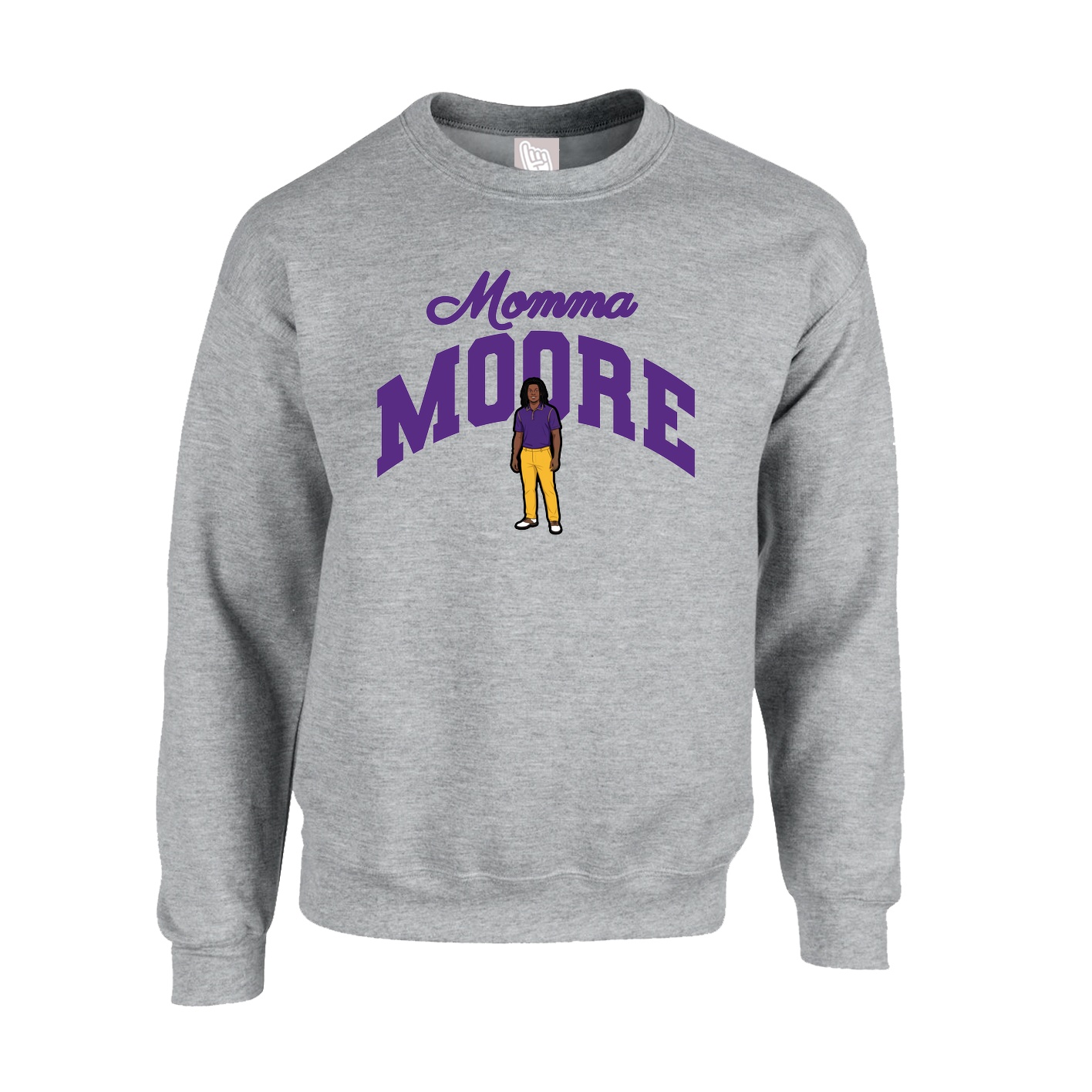 Fleece Crew — Mothers Day Arch in Grey