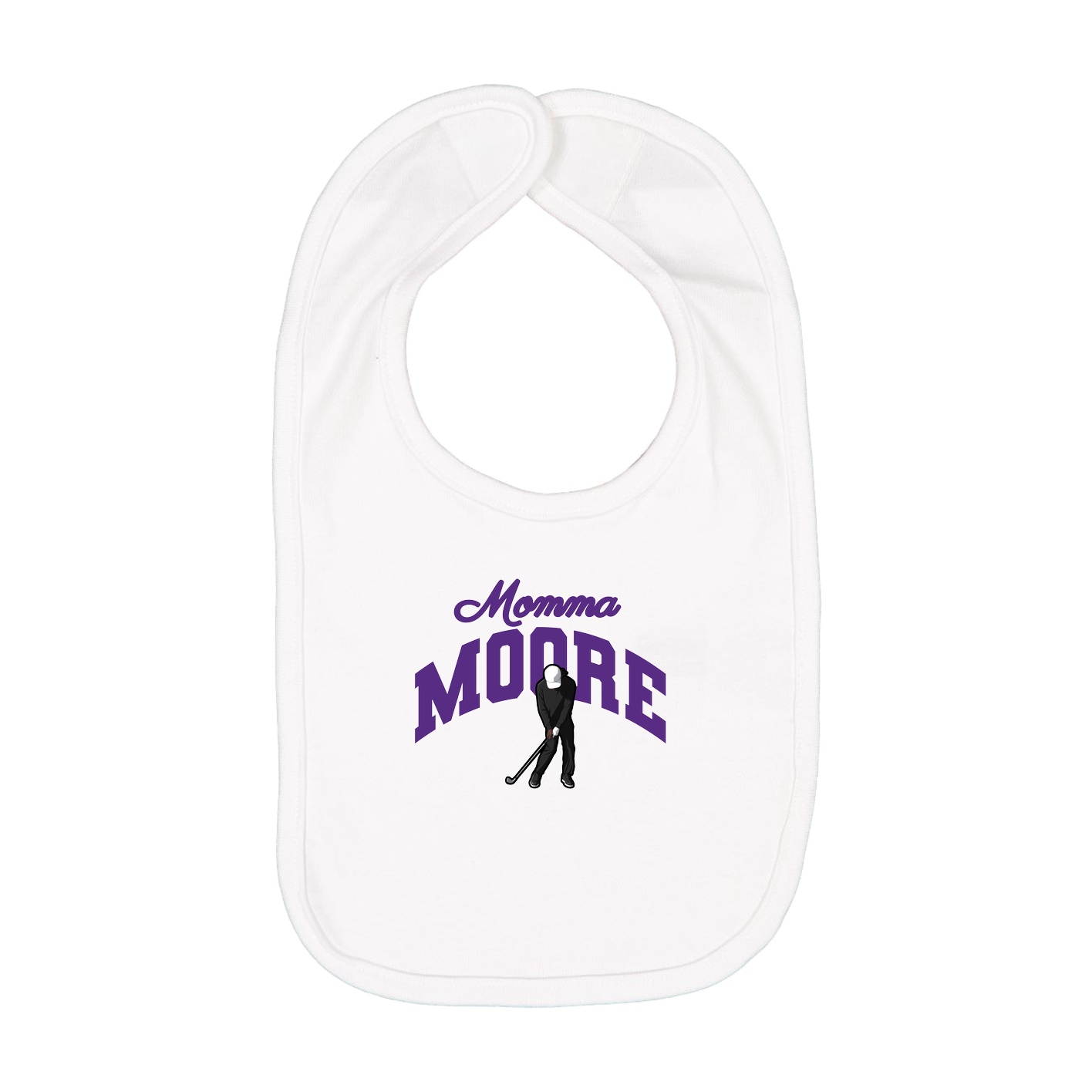 Infant Bib — Mothers Day Arch in White