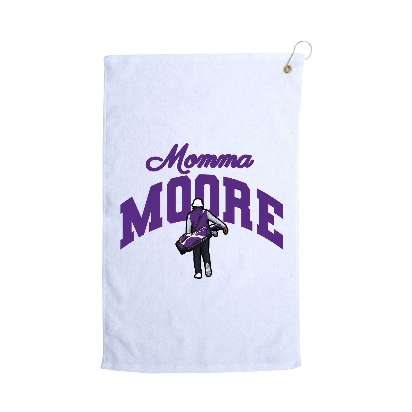 Golf Towel — Mothers Day Arch in White