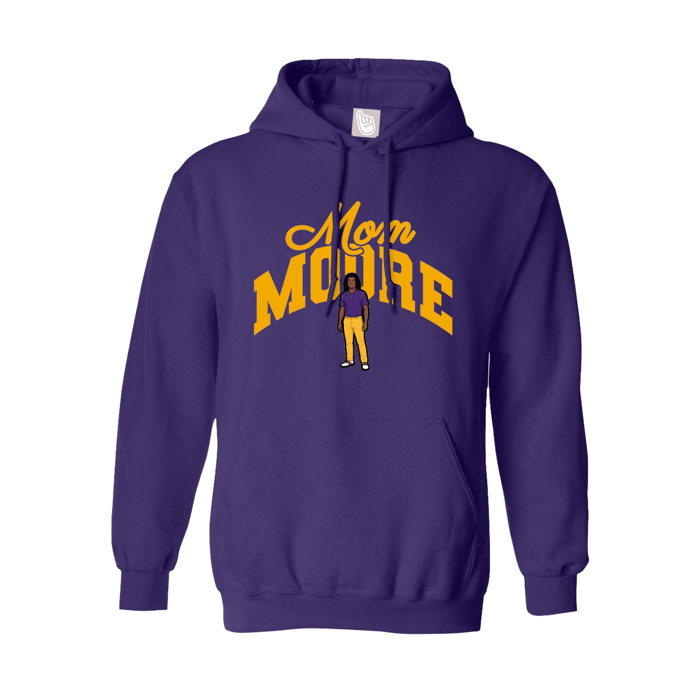 Youth Hoodie — Mothers Day Arch in Purple