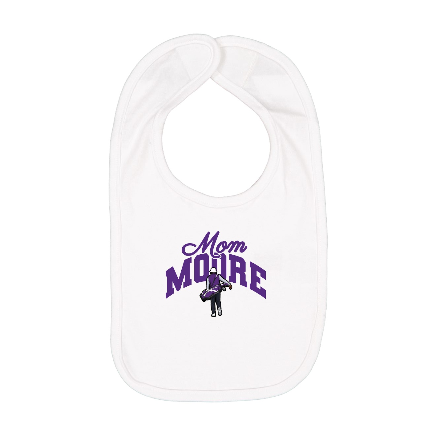 Infant Bib — Mothers Day Arch in White
