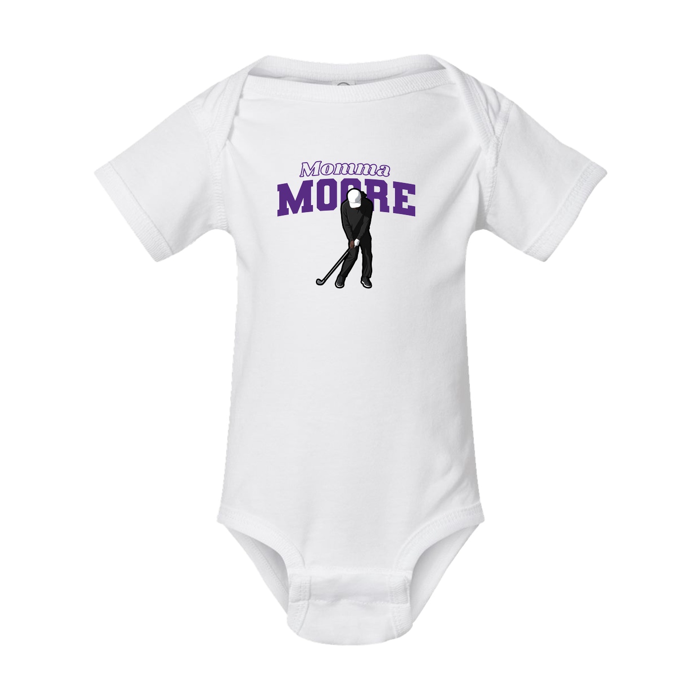 Baby Onesie — Mothers Day Block in White