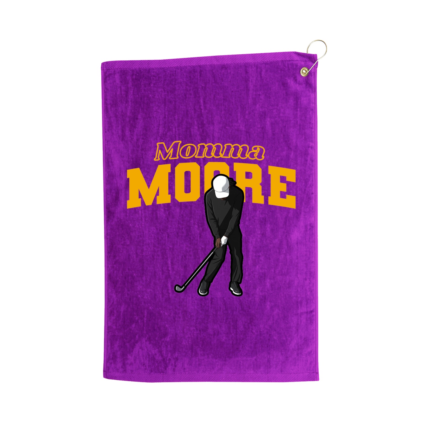 Golf Towel — Mothers Day Block in Purple