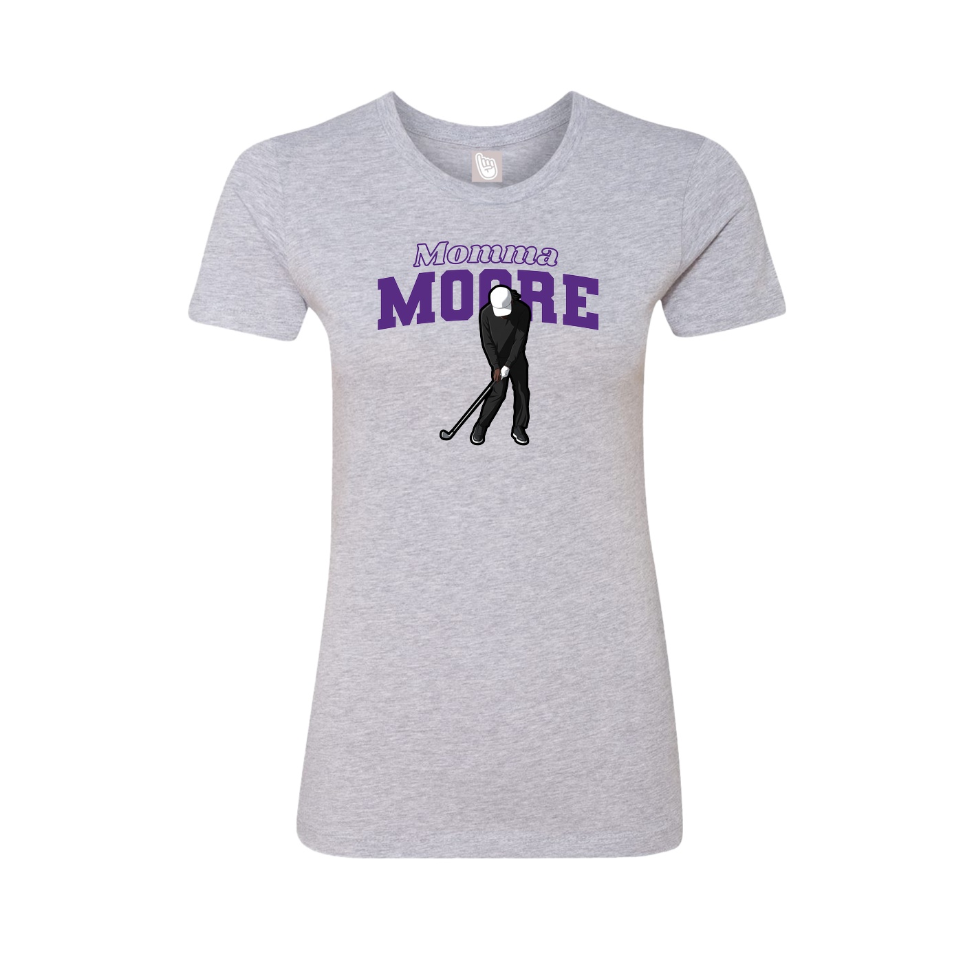 Womens Tee — Mothers Day Block in Grey