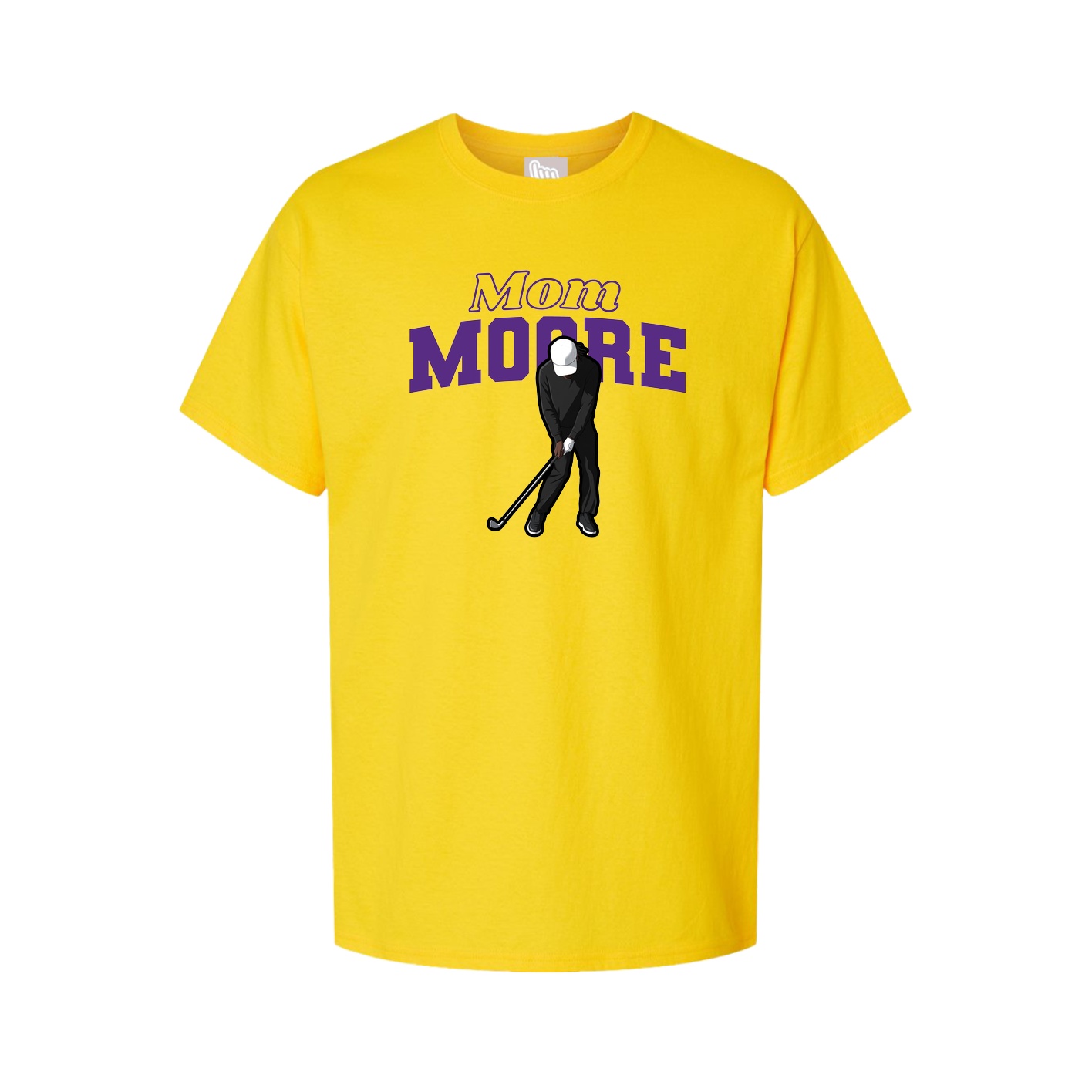 Youth Tee — Mothers Day Block in Gold