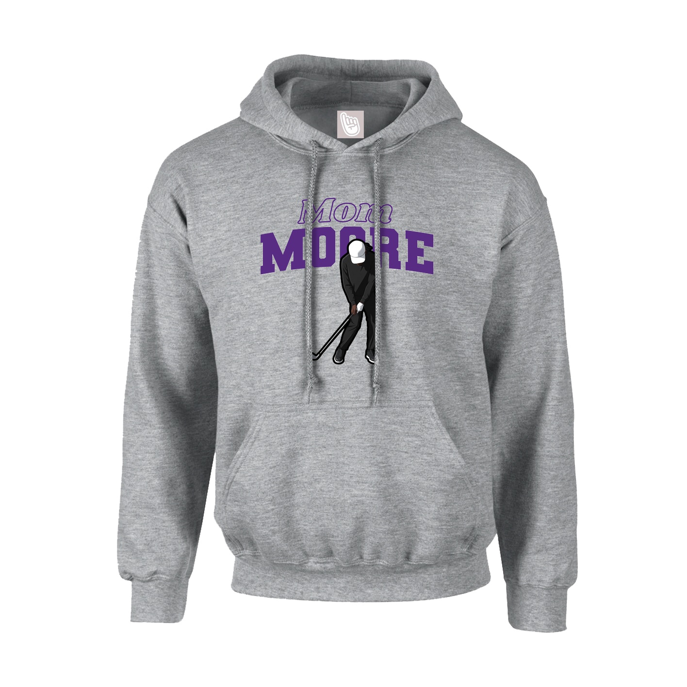 Hoodie — Mothers Day Block in Grey