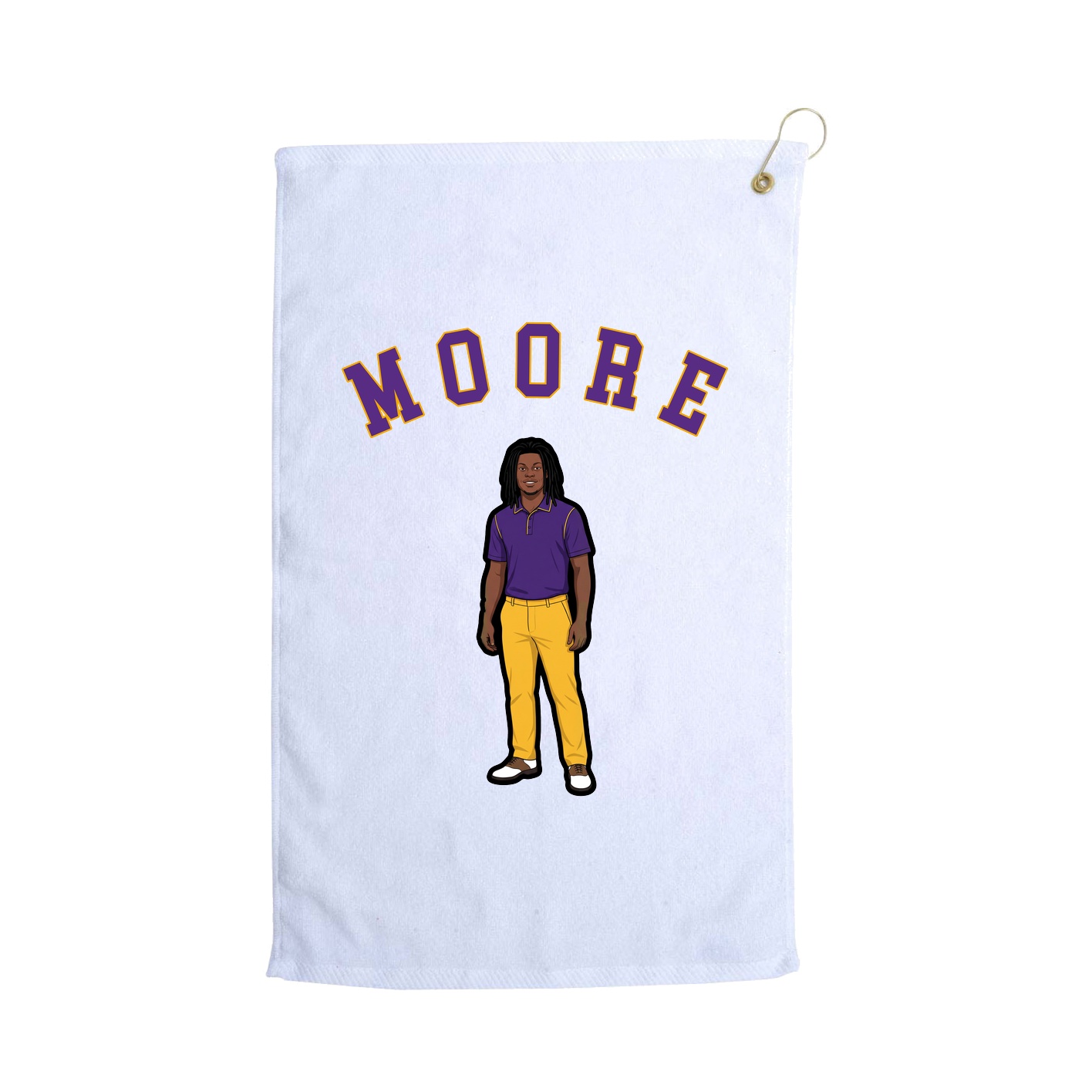 Golf Towel — Shirsey Arch in White