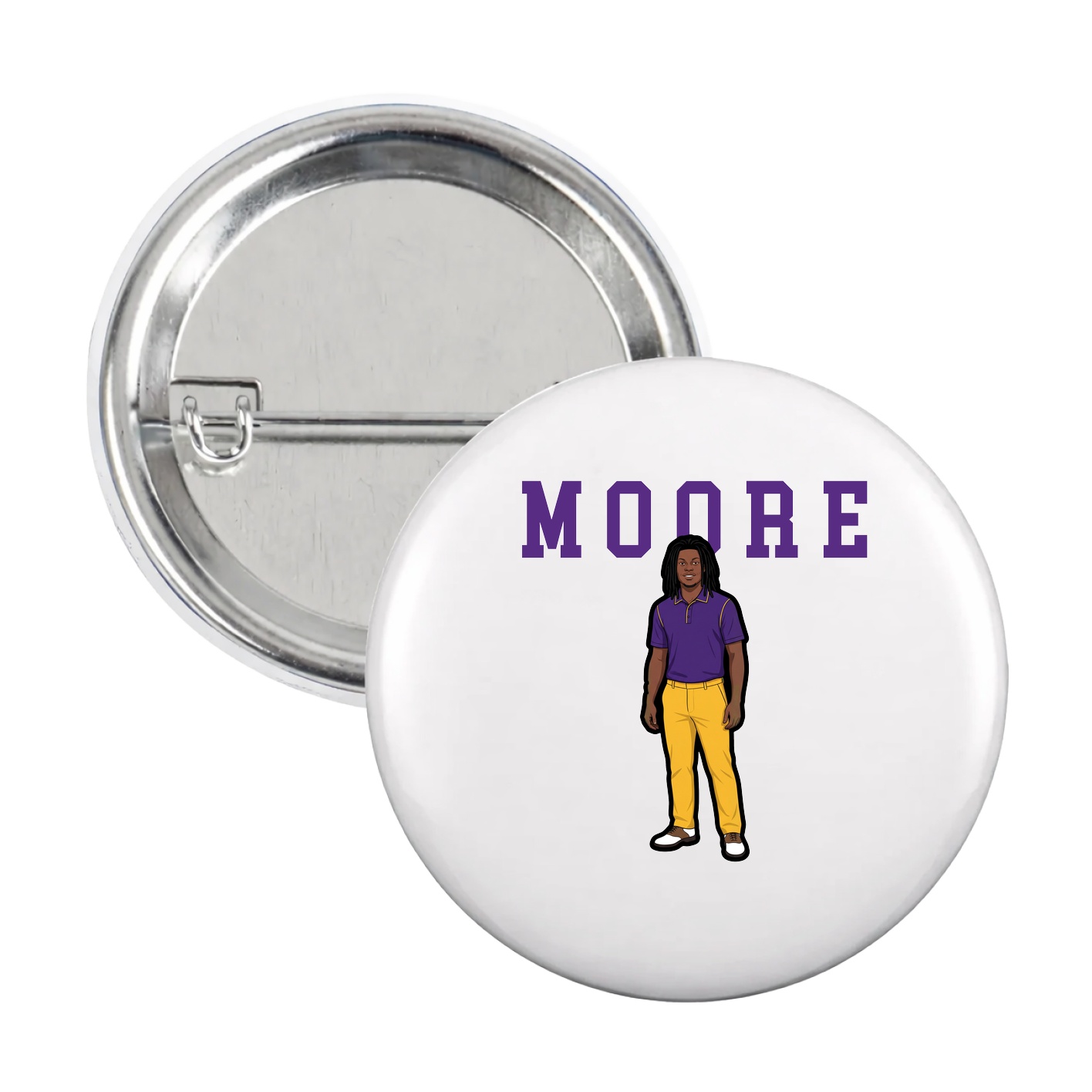 Game Day Button — Shirsey in White