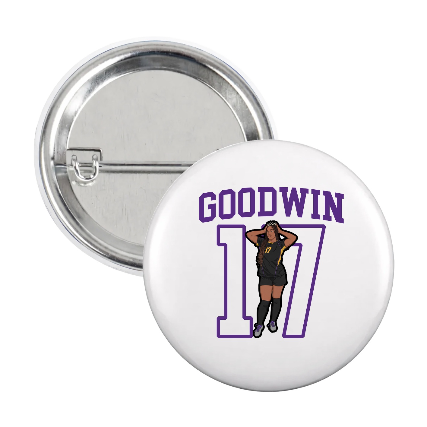 Game Day Button — Shirsey in White