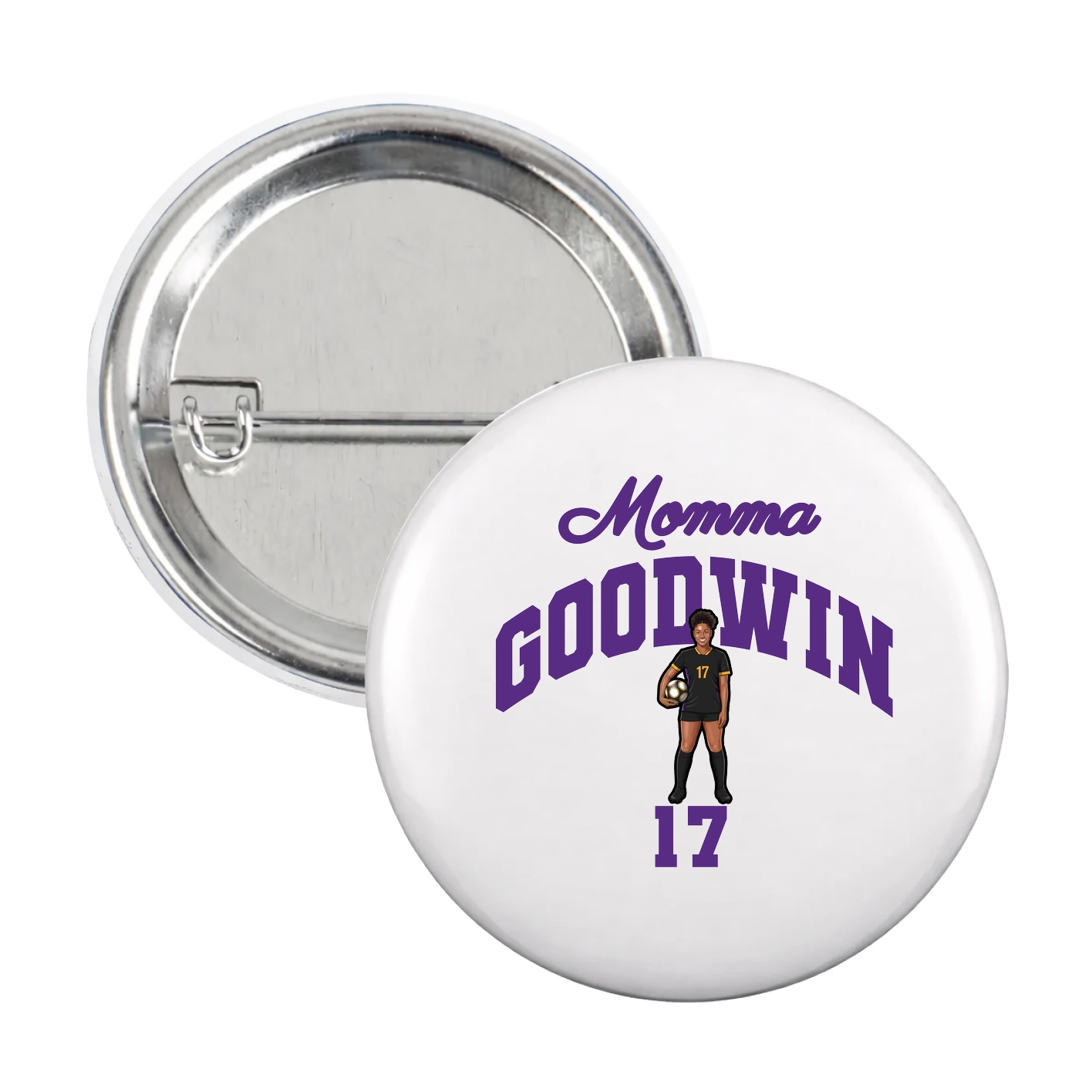 Game Day Button — Mothers Day Arch in White