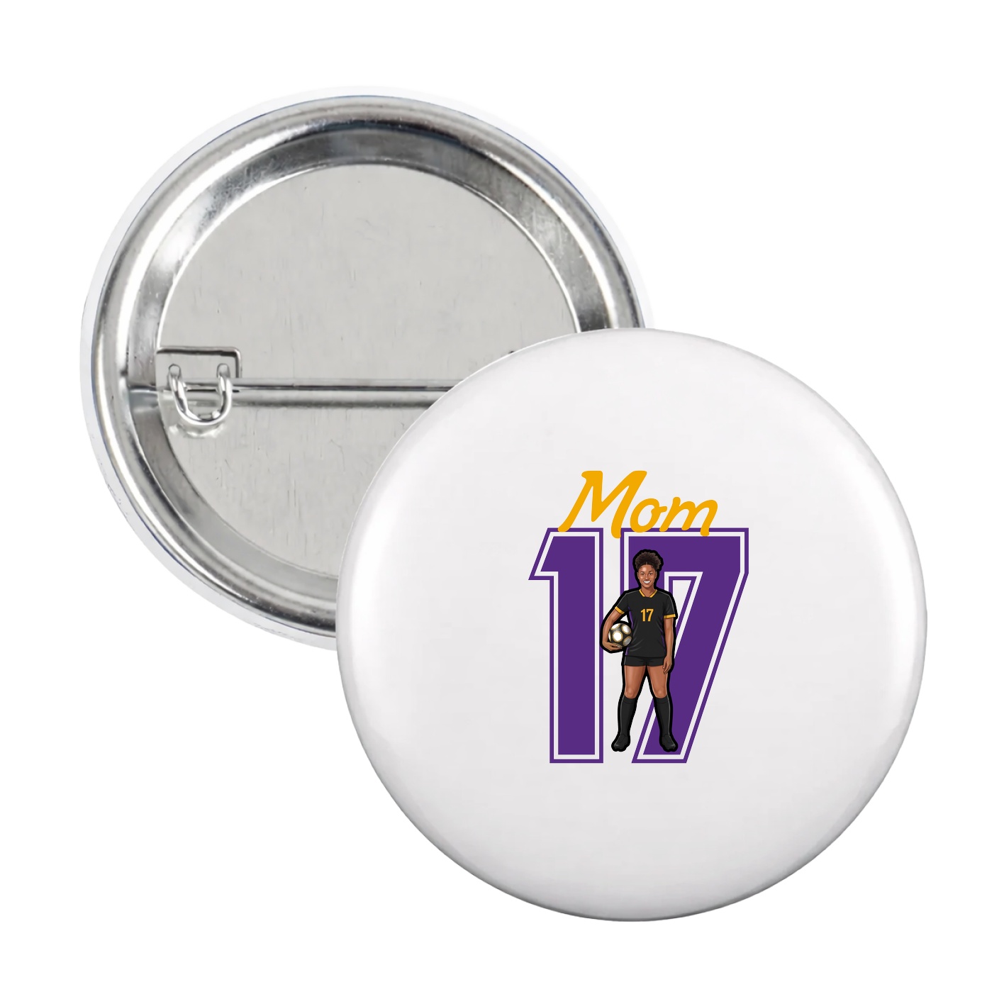 Game Day Button — Mothers Day Shirsey in White