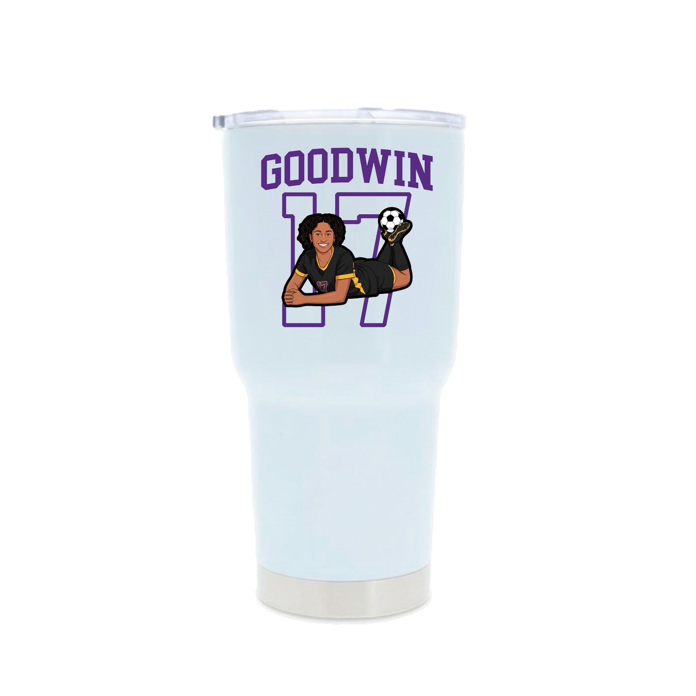 30oz Stainless Steel Tumbler — Shirsey in White