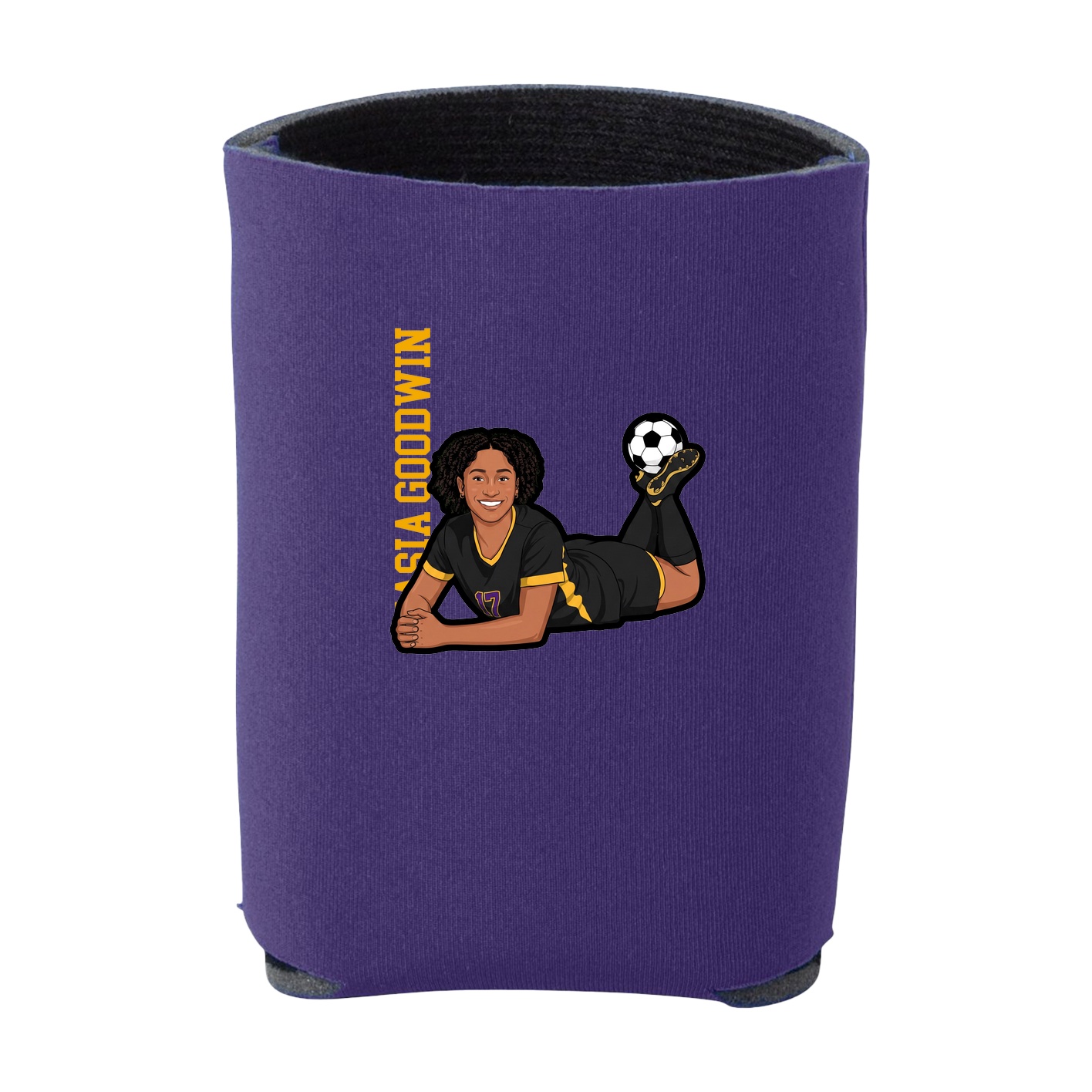 Can Holder — Name Vertical in Purple