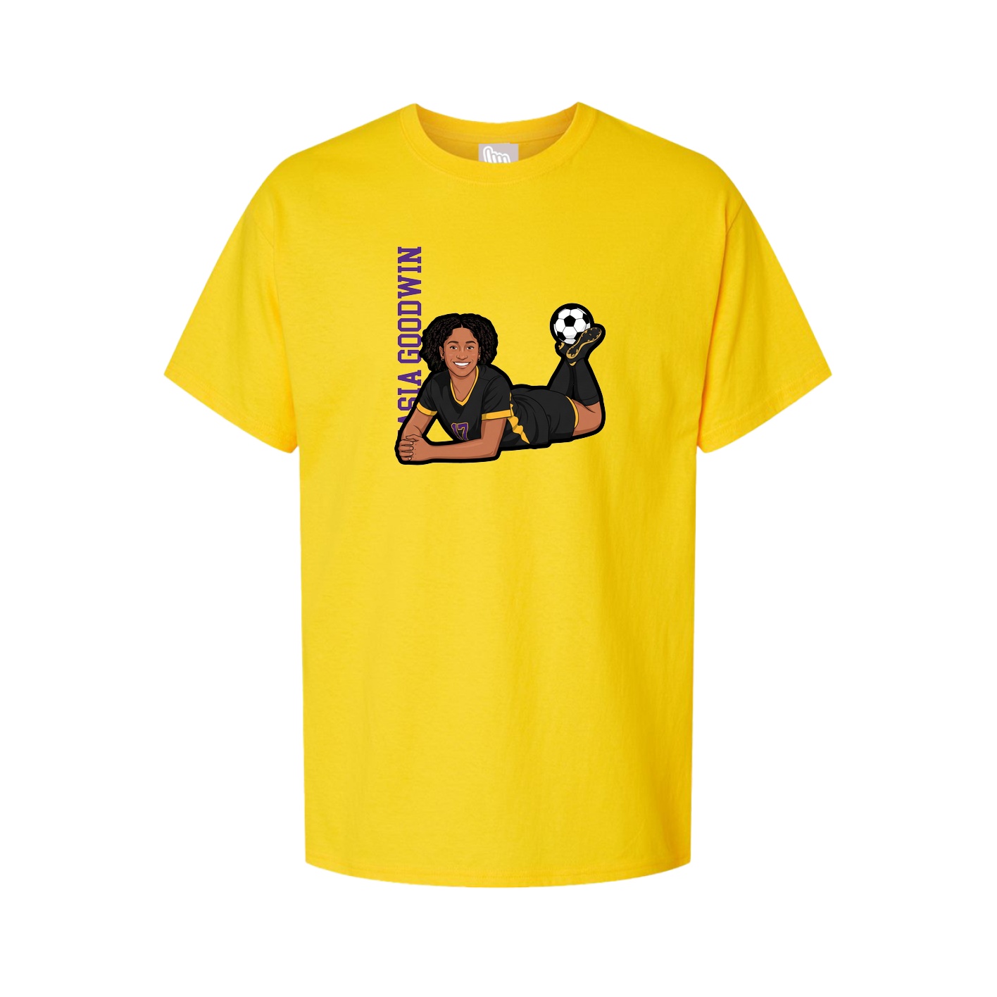 Tee — Name Vertical in Gold