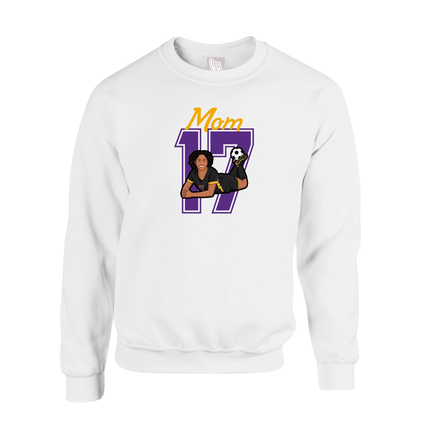 Fleece Crew — Mothers Day Shirsey in White