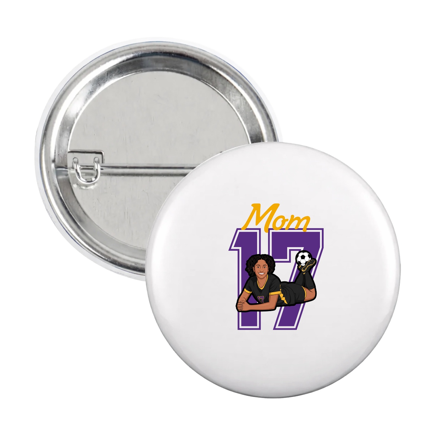 Game Day Button — Mothers Day Shirsey in White