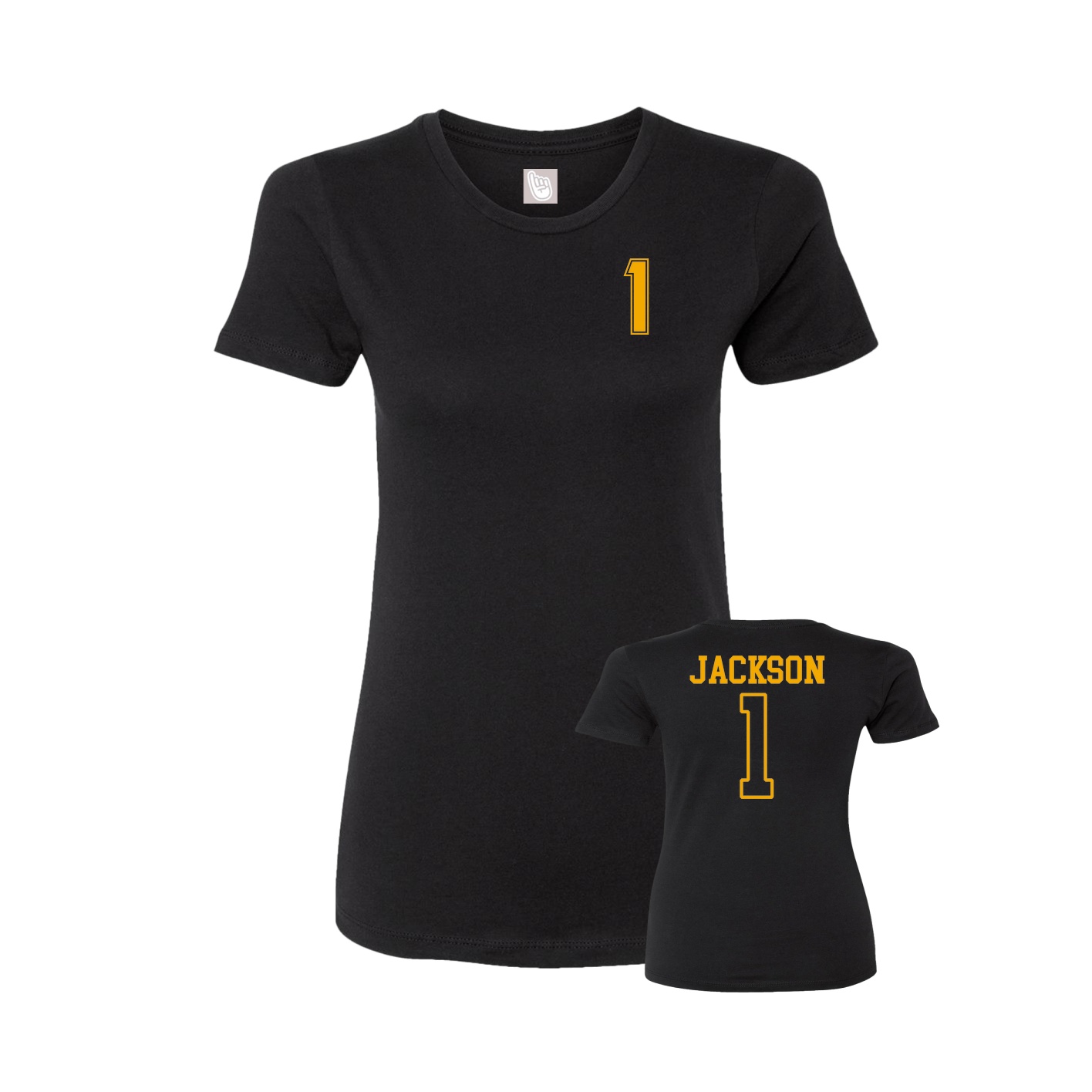 Womens Tee — Chest Back in Black