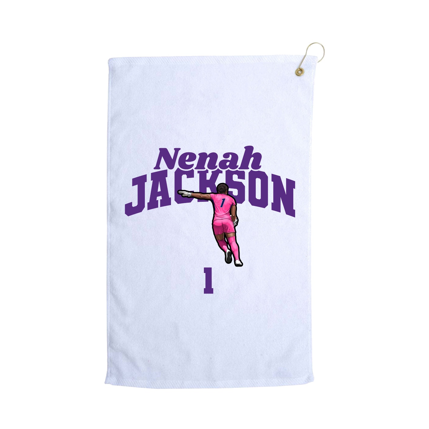 Golf Towel — Signature Arch in White