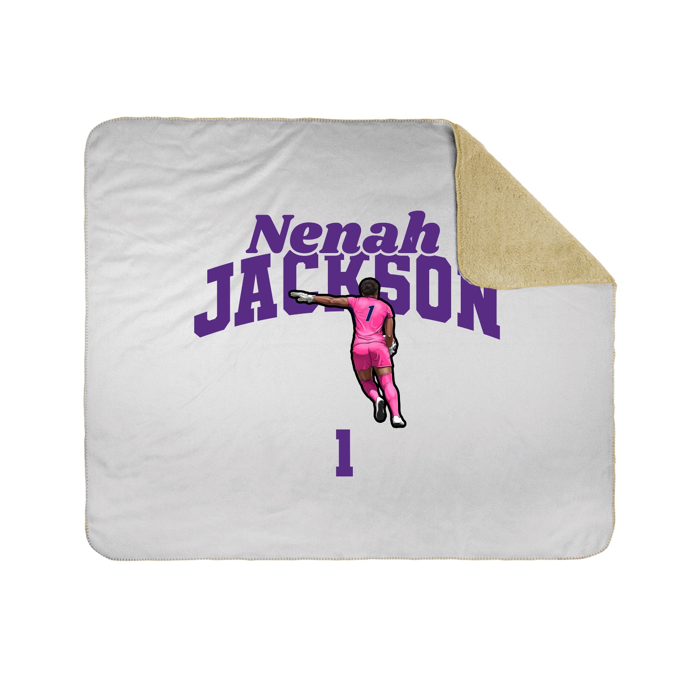 Throw Blanket — Signature Arch in White