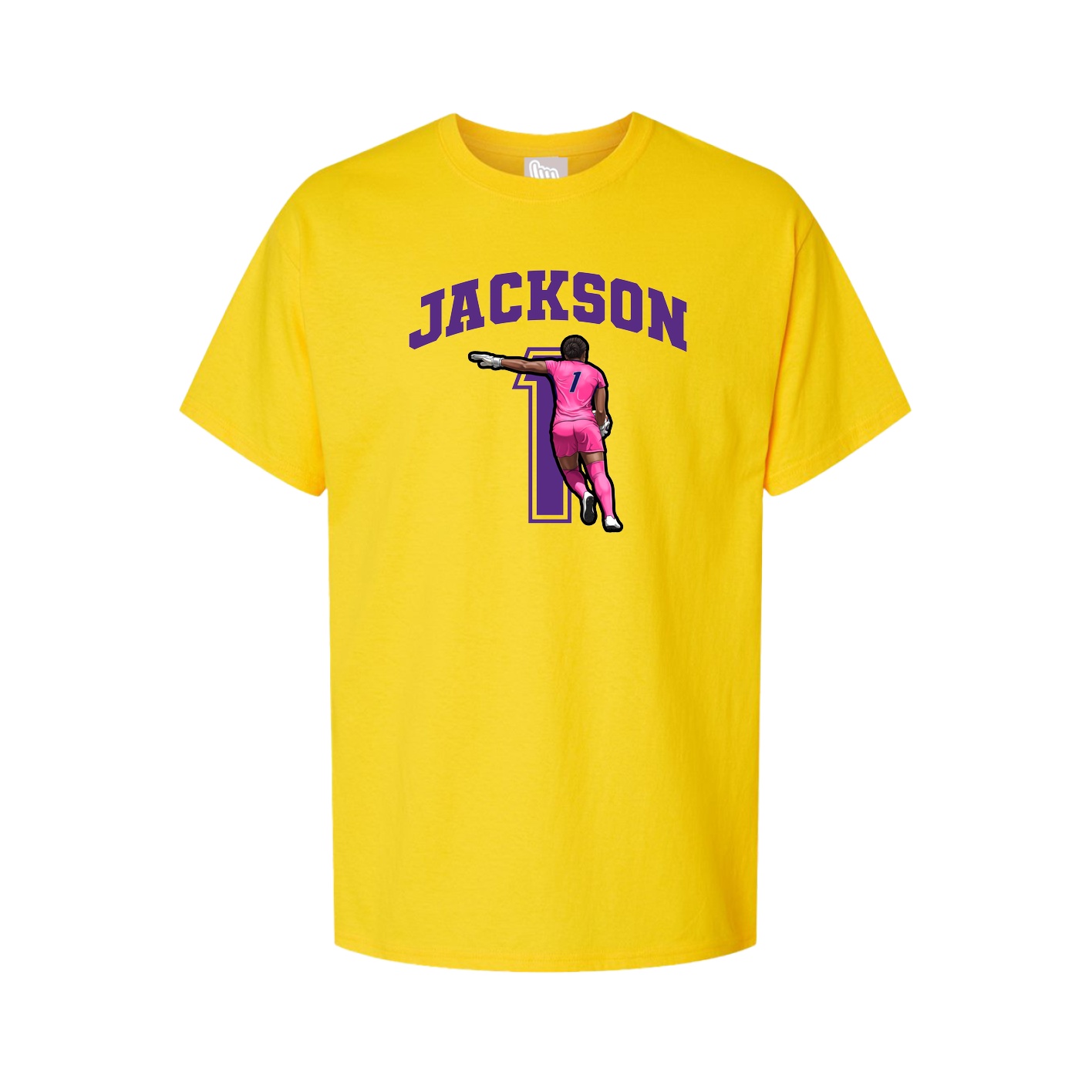 Youth Tee — Number in Gold