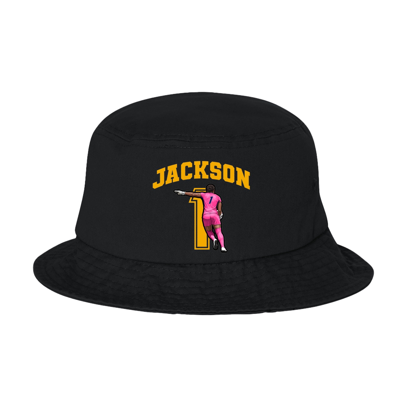 Bucket Cap — Number in Black