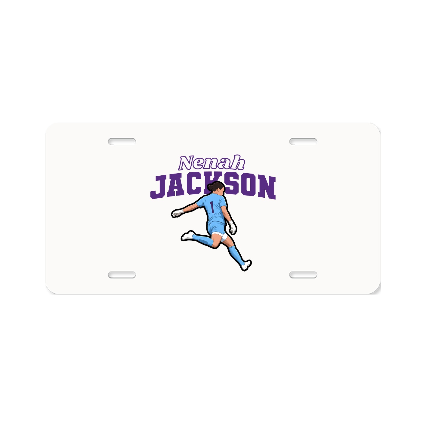 License Plate — Name Arch in Classic