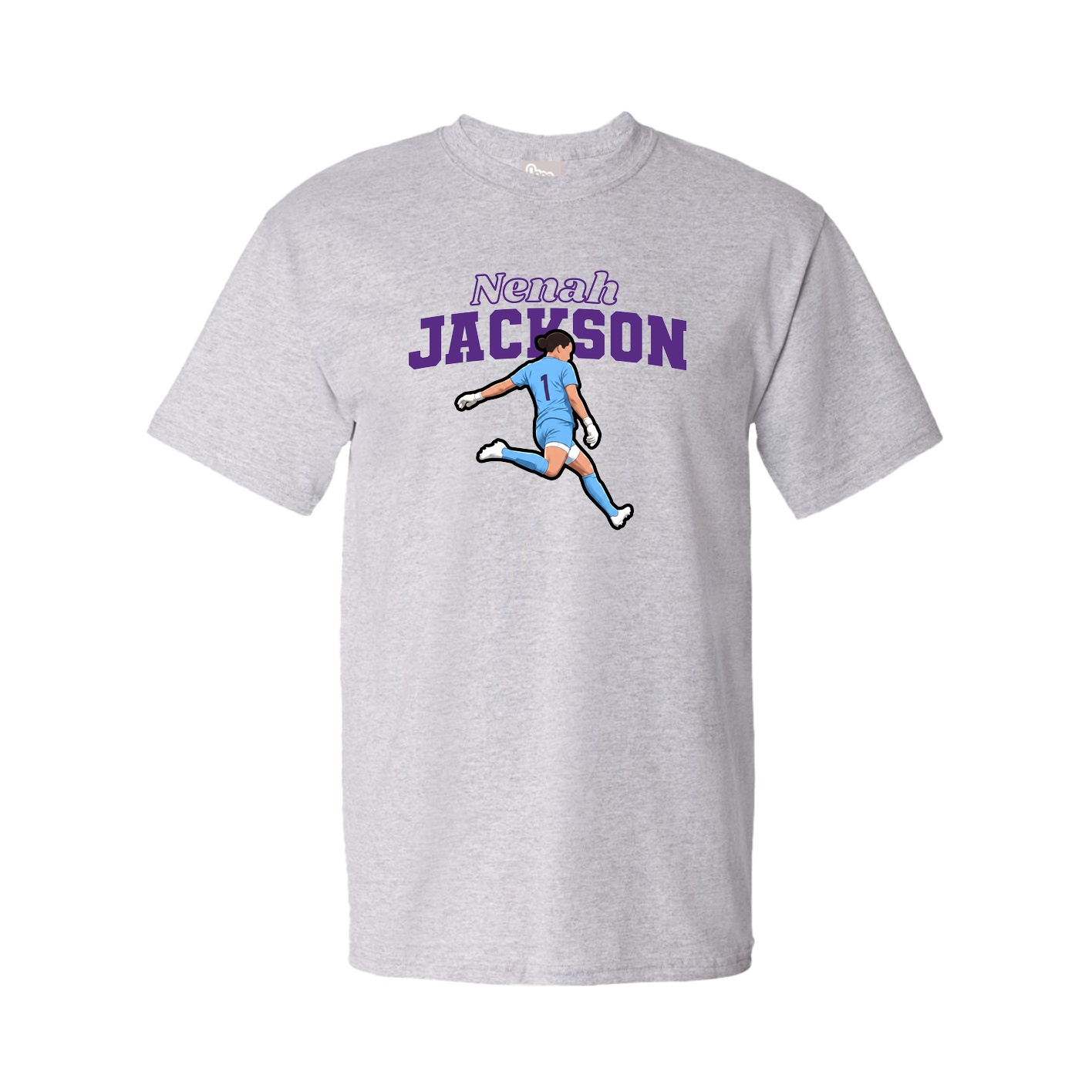 Tee — Name Arch in Grey