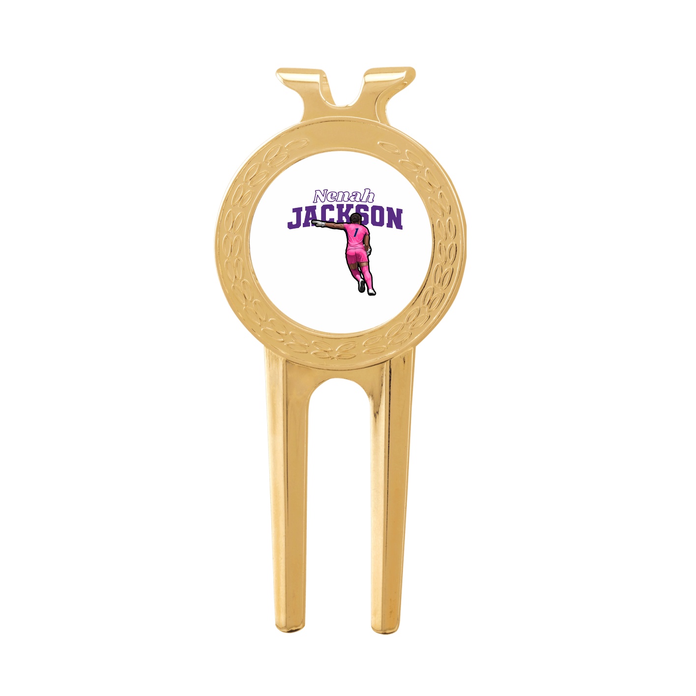 Divot Tool with Ball Marker — Name Arch in Classic